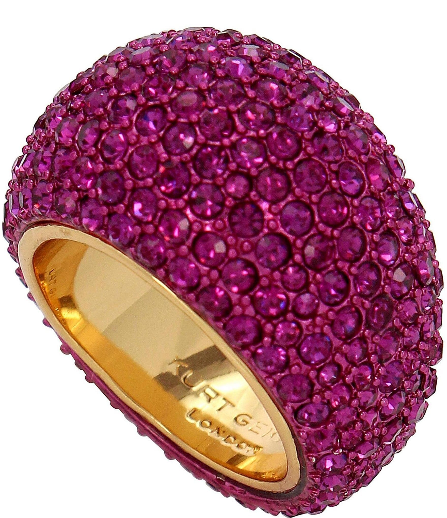 Kurt Geiger London Pav Dome Crystal Cocktail Ring