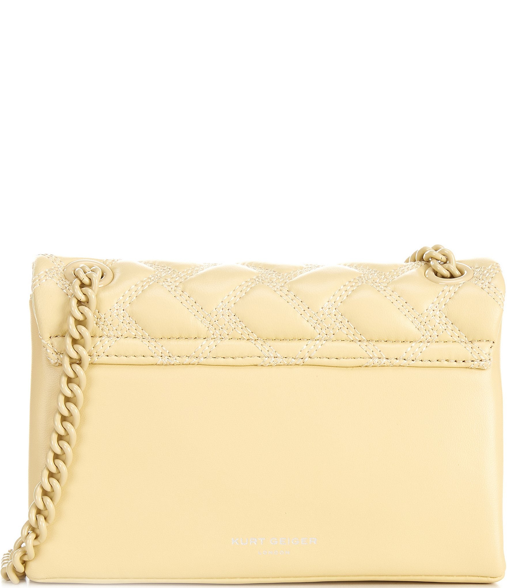 Kurt Geiger London Solid Quilted Mini Kensington Drench Crossbody Bag