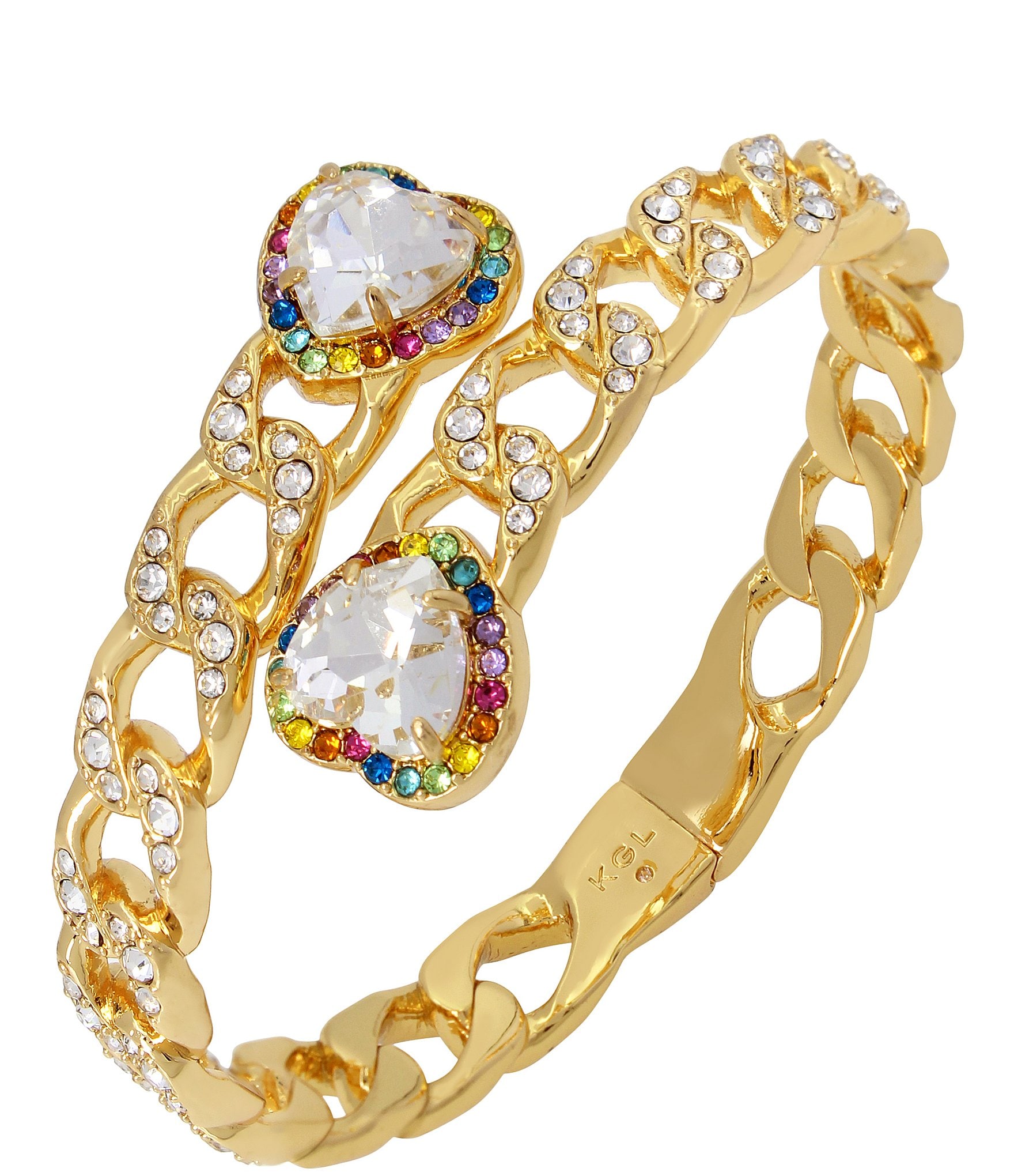 Kurt Geiger London Rainbow Heart Bangle Bracelet | Dillard's