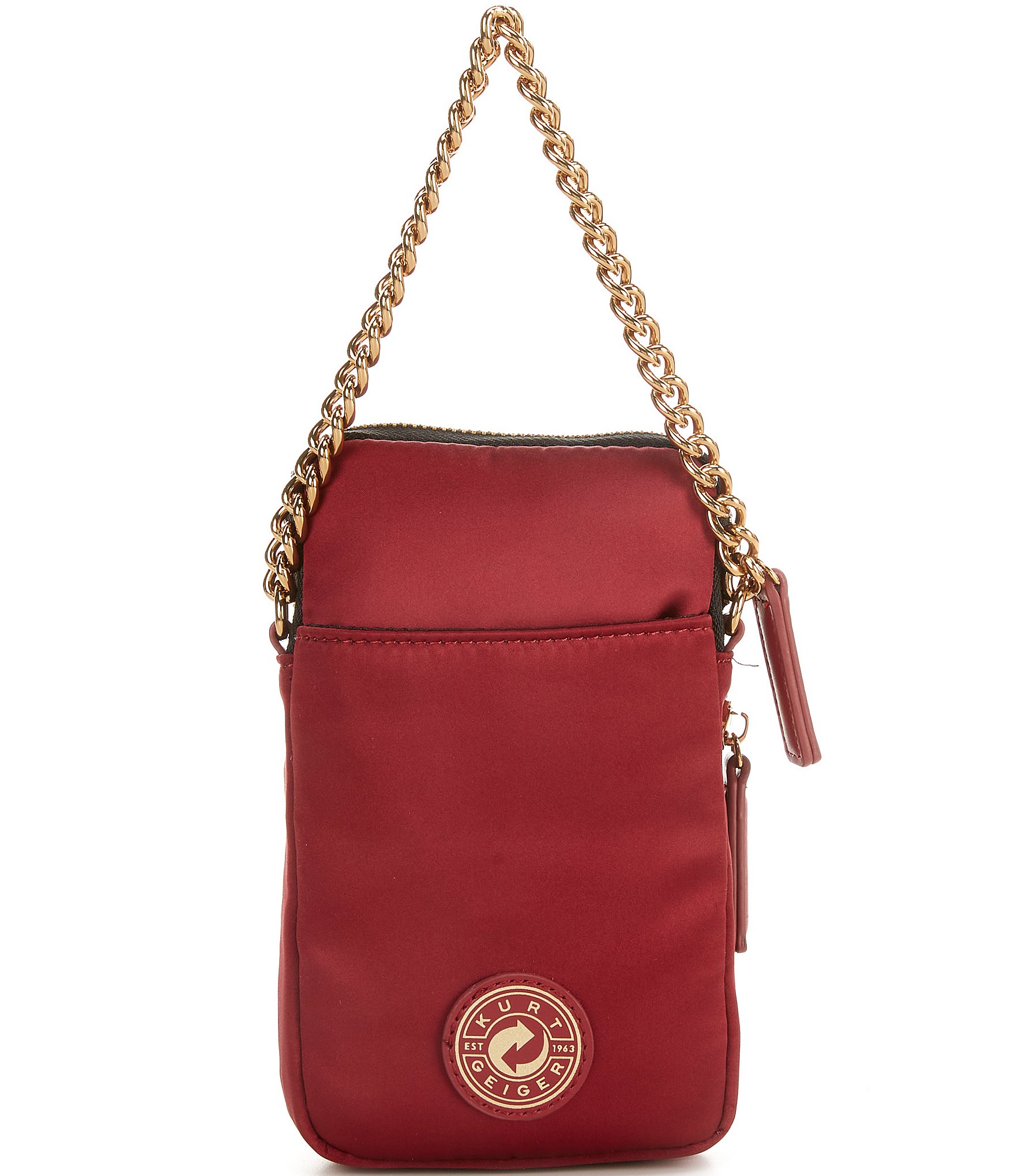 Kurt Geiger London Recycled Red Multi Pockets Crossbody Bag