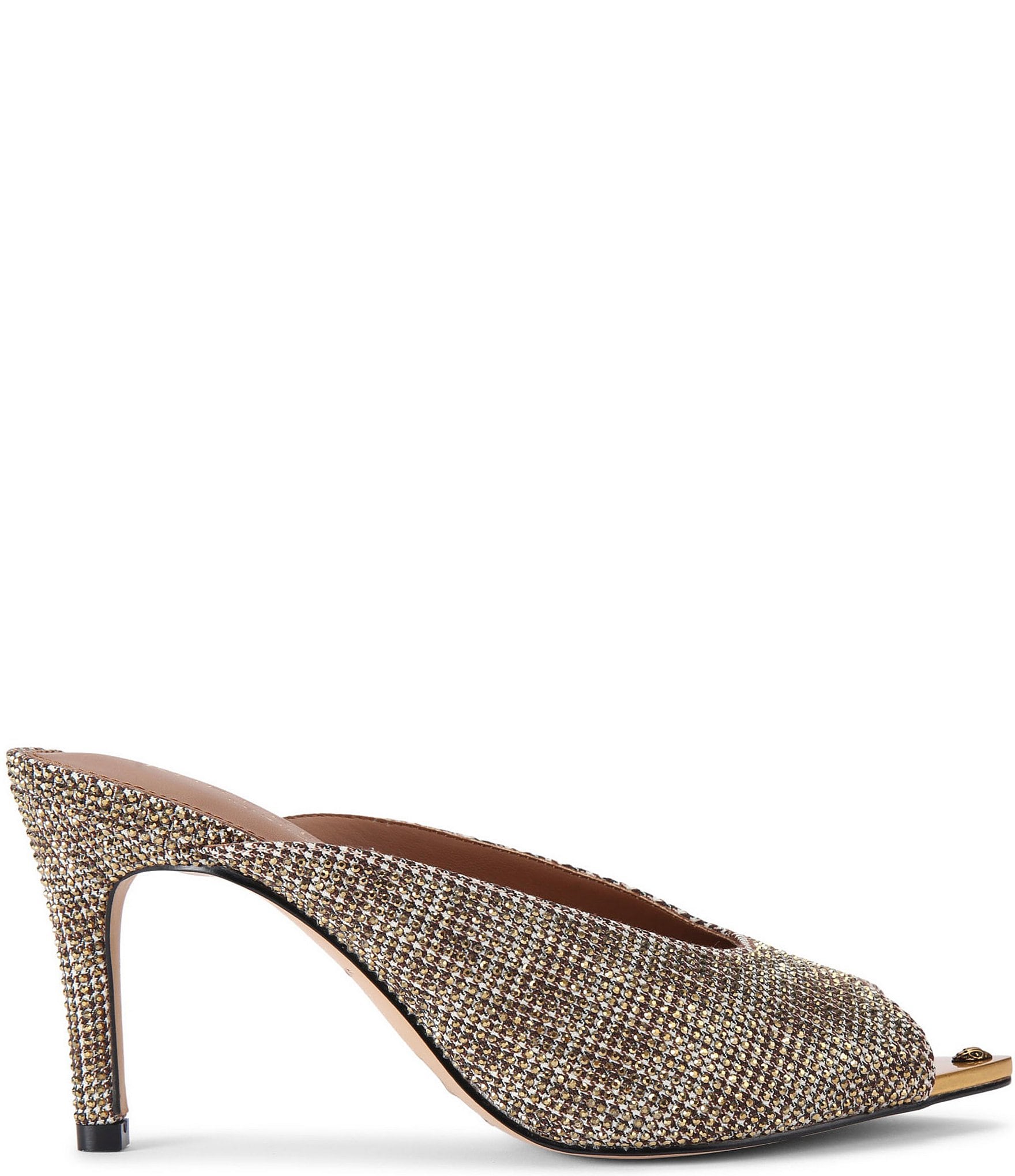 Crystal Embellished Pointed Toe Mules | David's Bridal