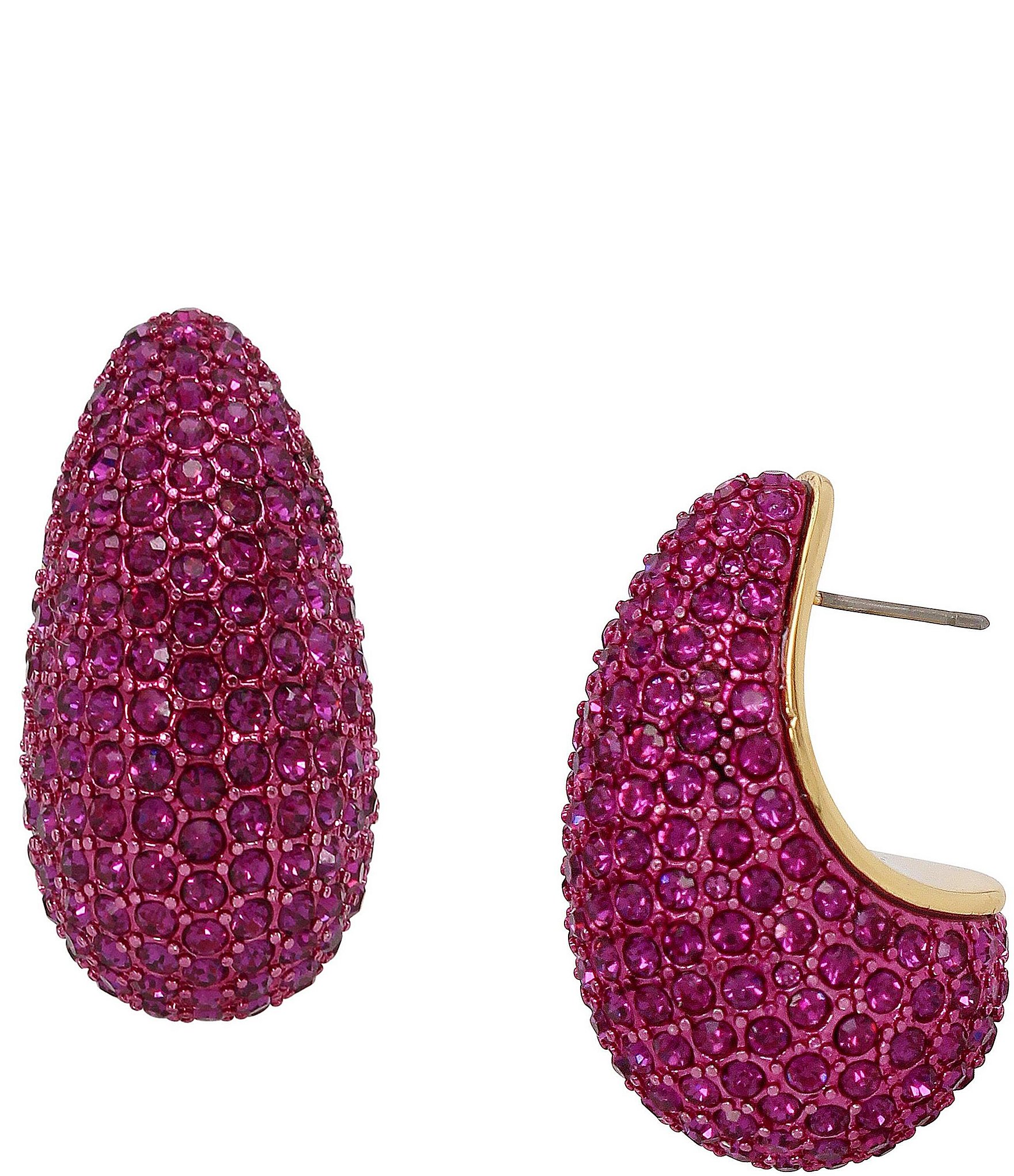 Kurt Geiger London Rhinestone Pav Dome Drop Earrings