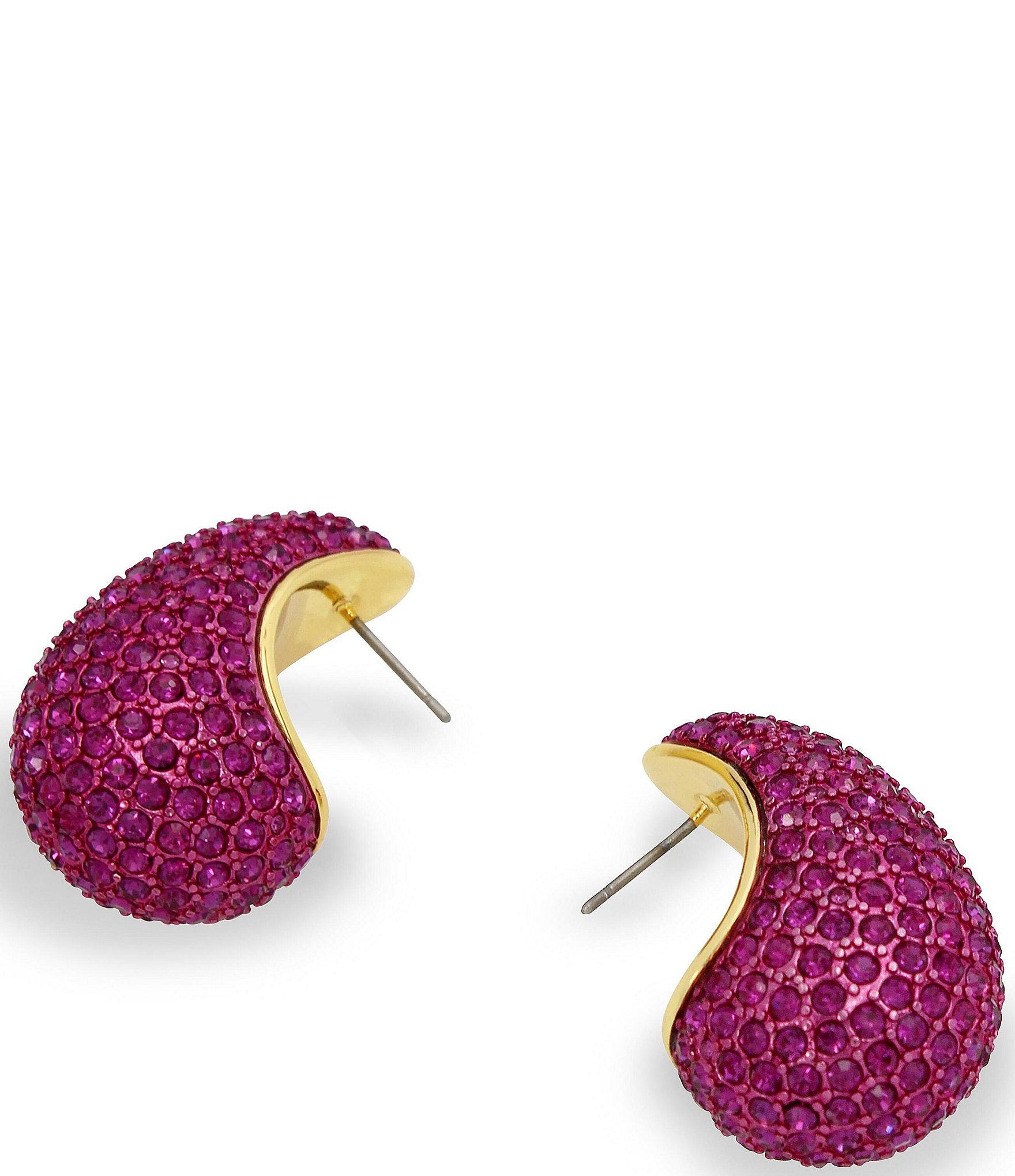 Kurt Geiger London Rhinestone Pav Dome Drop Earrings