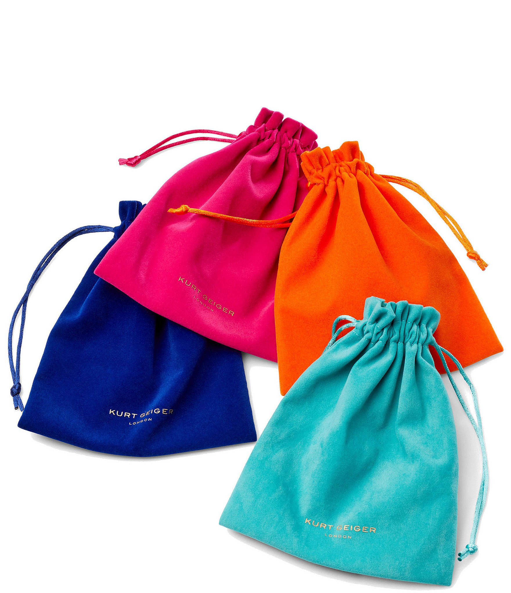 Kurt Geiger London Signature Eagle Octavia Gemstone Charm Drop Huggie Hoop Drop Earrings