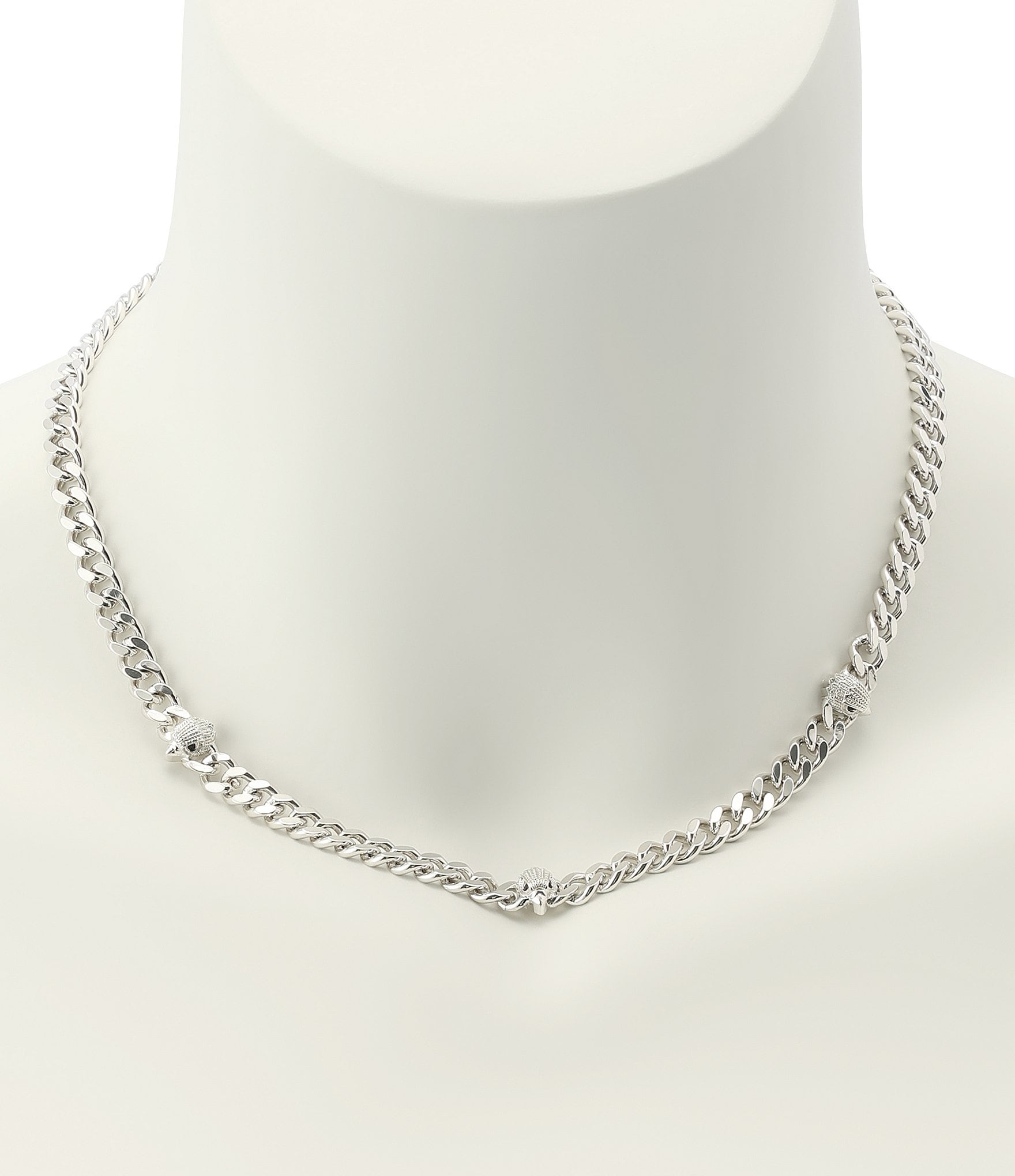 Kurt Geiger London Signature Eagle Station Chain Collar Necklace