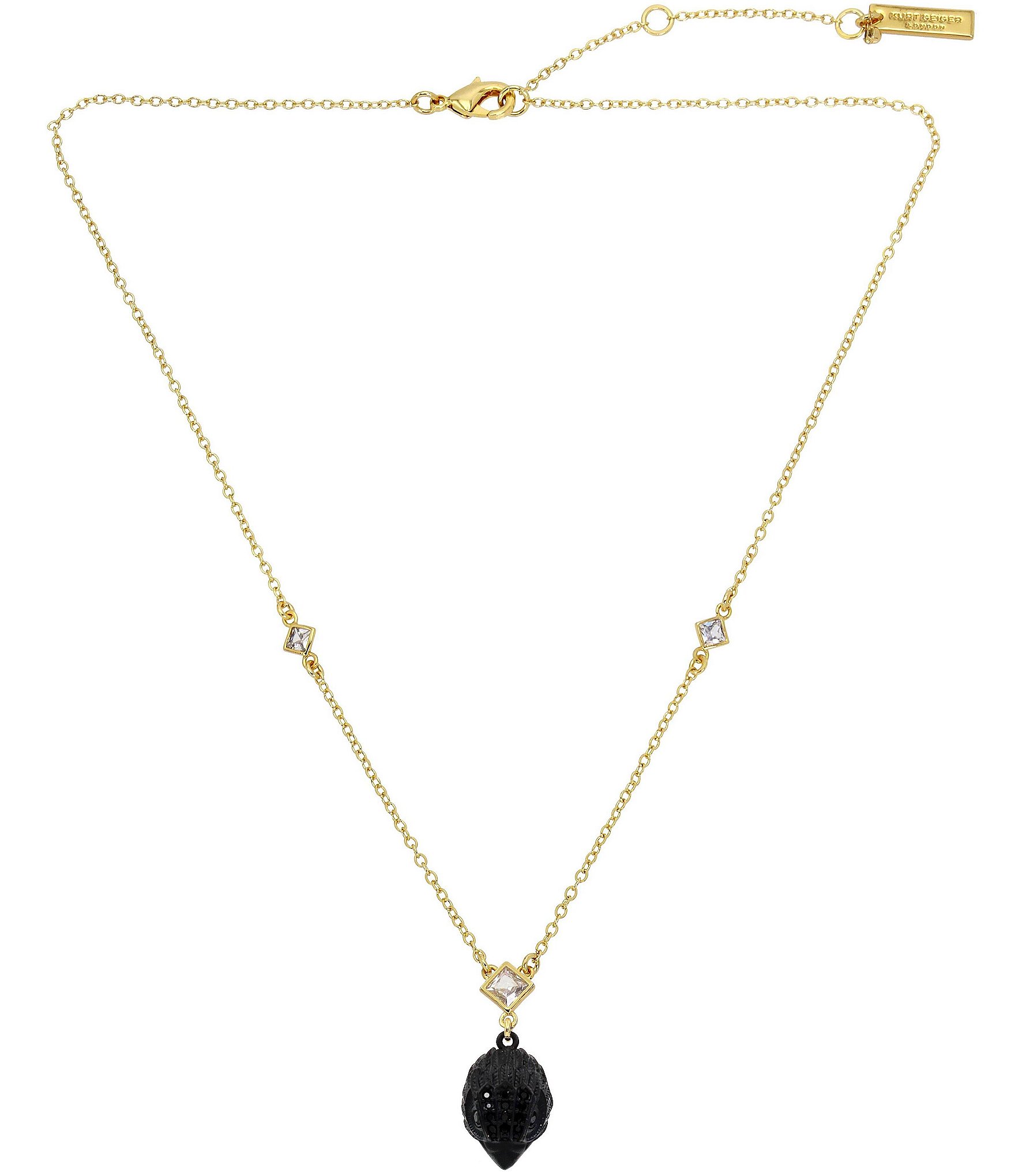 Kurt Geiger London Signature Pav Eagle Short Pendant Necklace