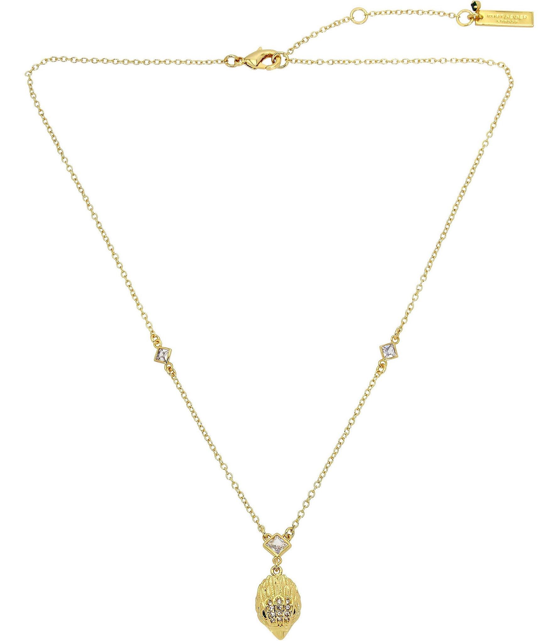 Kurt Geiger London Signature Pav Eagle Short Pendant Necklace