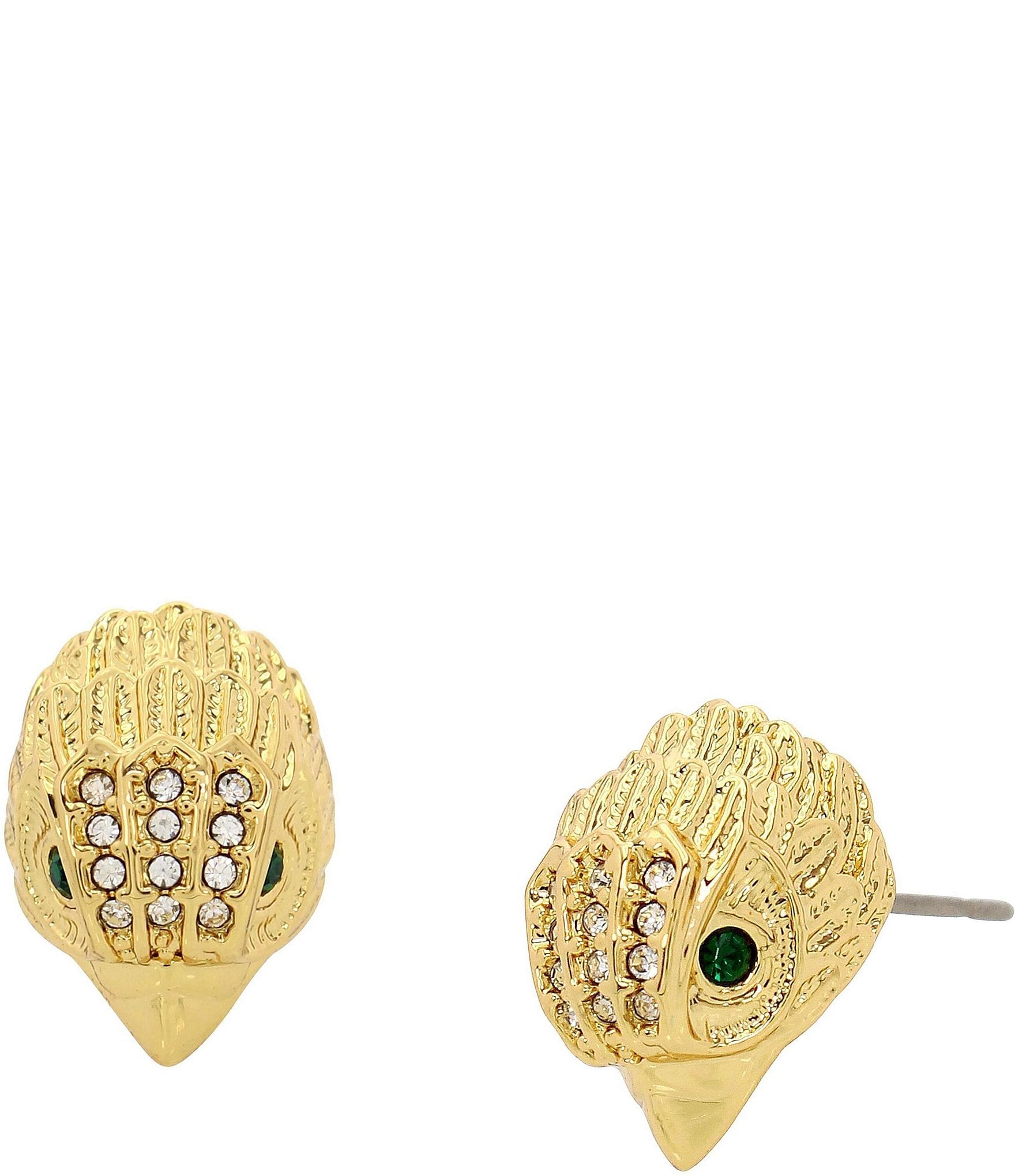 Kurt Geiger London Signature Pav Rhinestone Eagle Stud Earrings