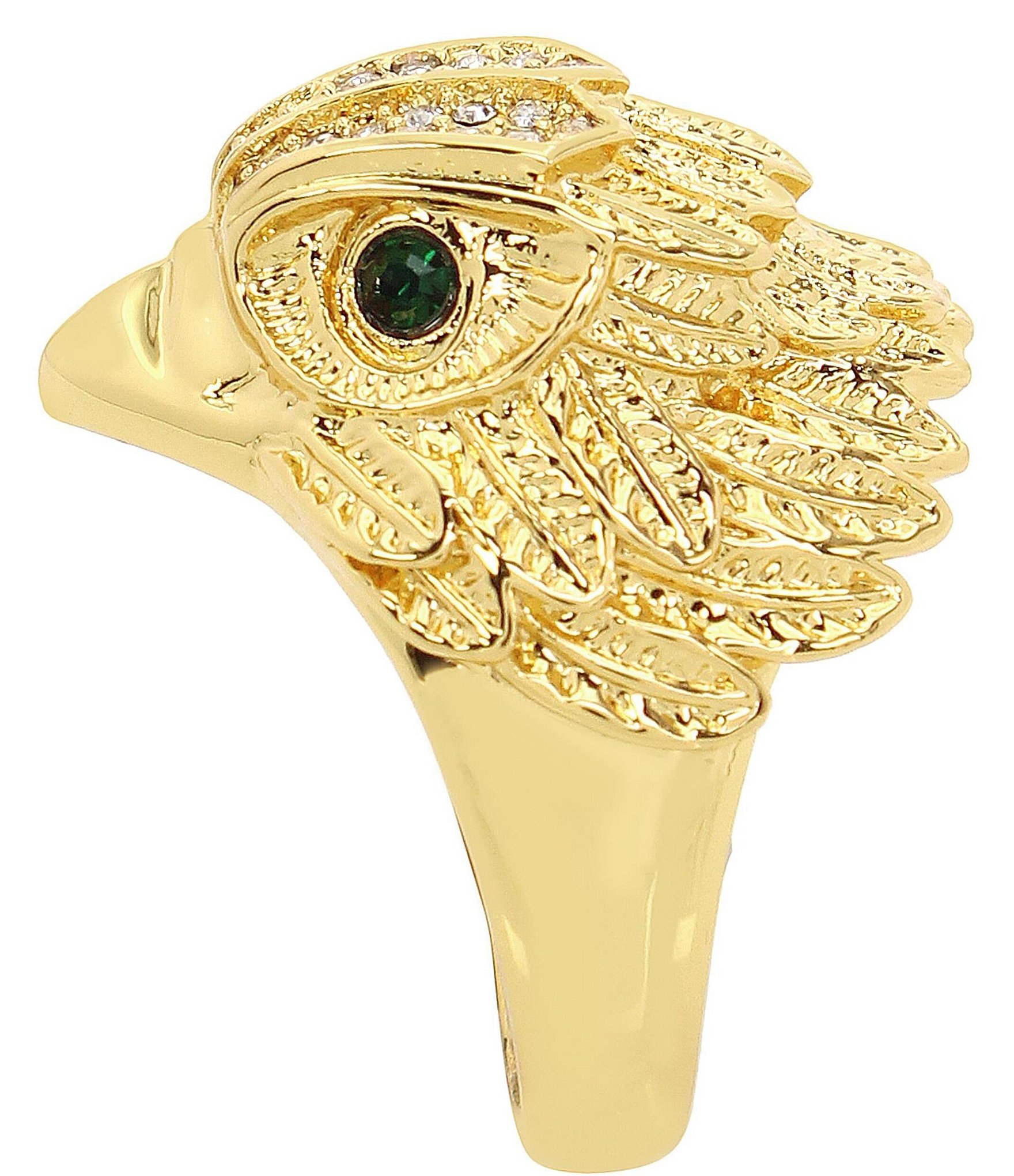 Kurt Geiger London Signature Rhinestone Pav Eagle Cocktail Ring