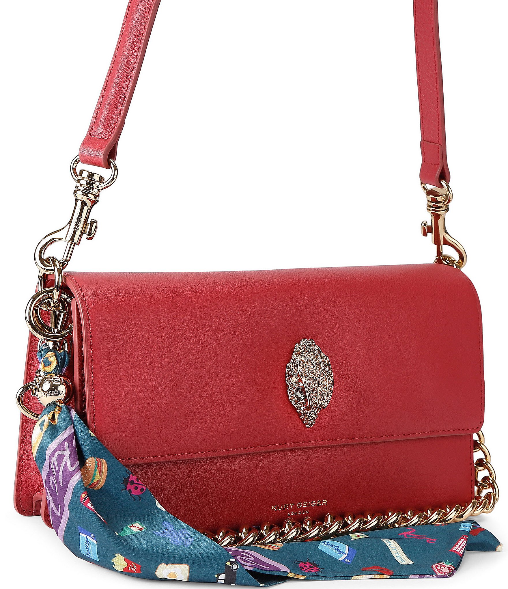 Kurt Geiger London Sloane Soft Statement Scarf Shoulder Bag