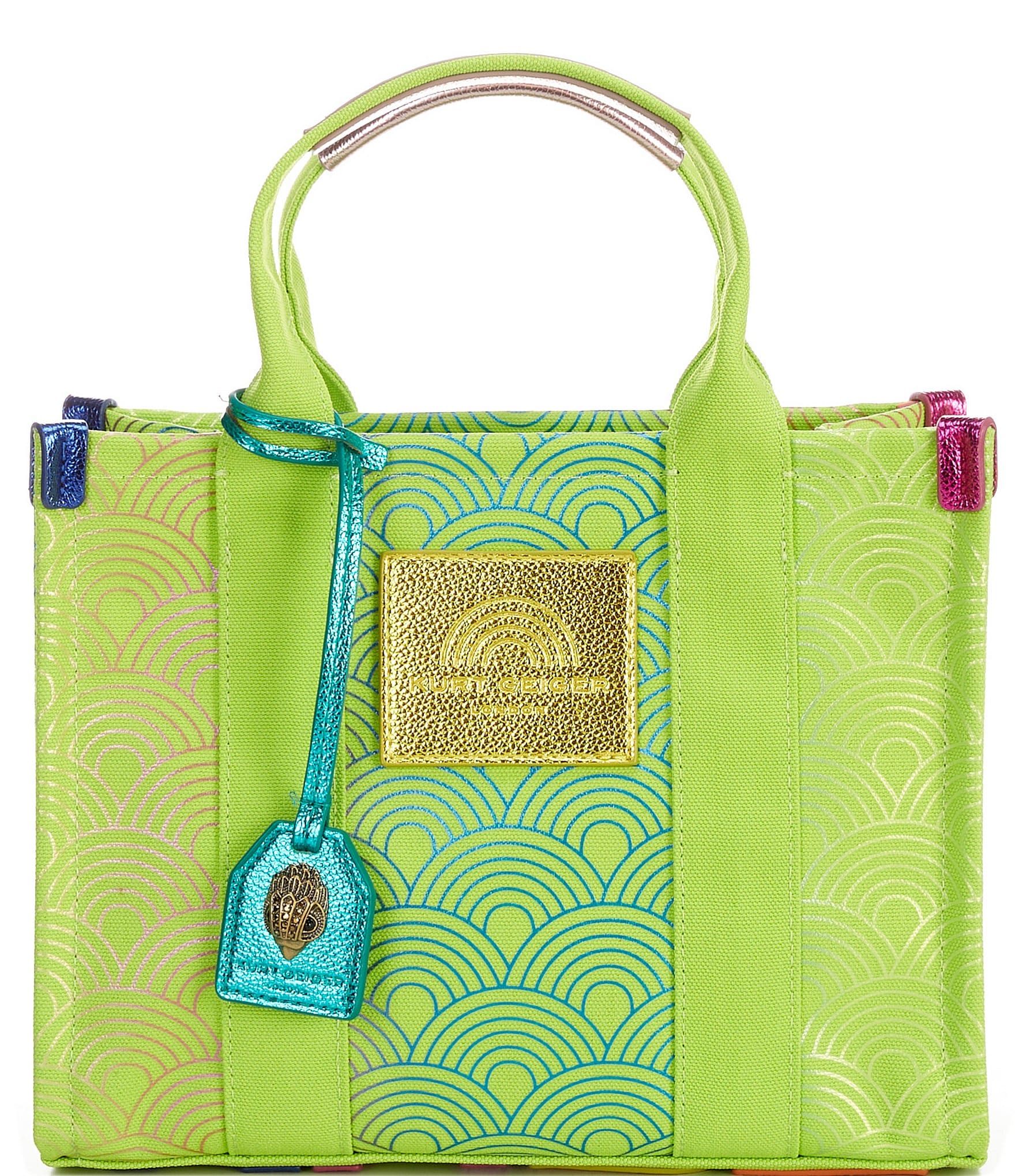 Kurt Geiger London Small Lime Southbank Tote Bag