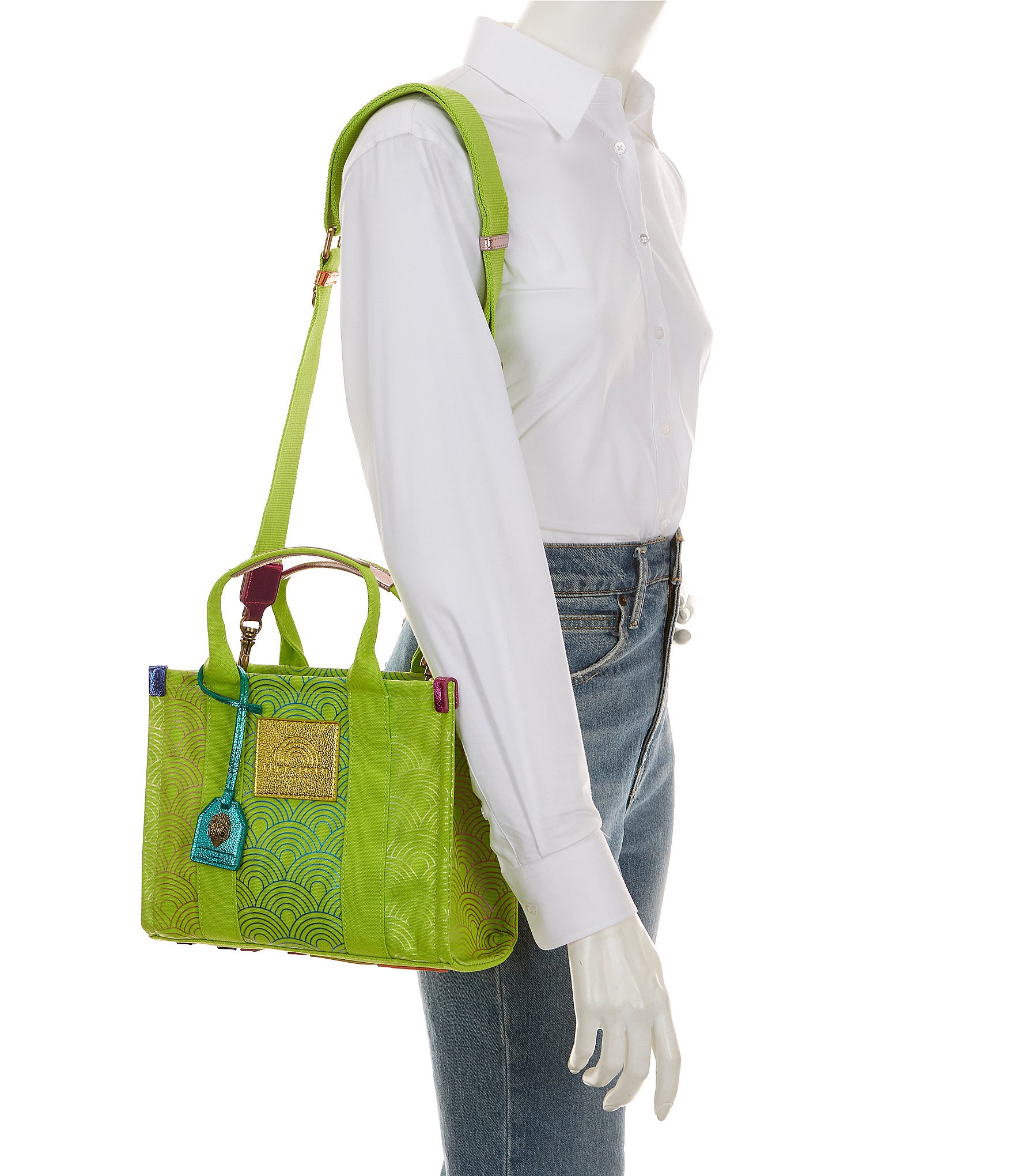 Kurt Geiger London Small Lime Southbank Tote Bag