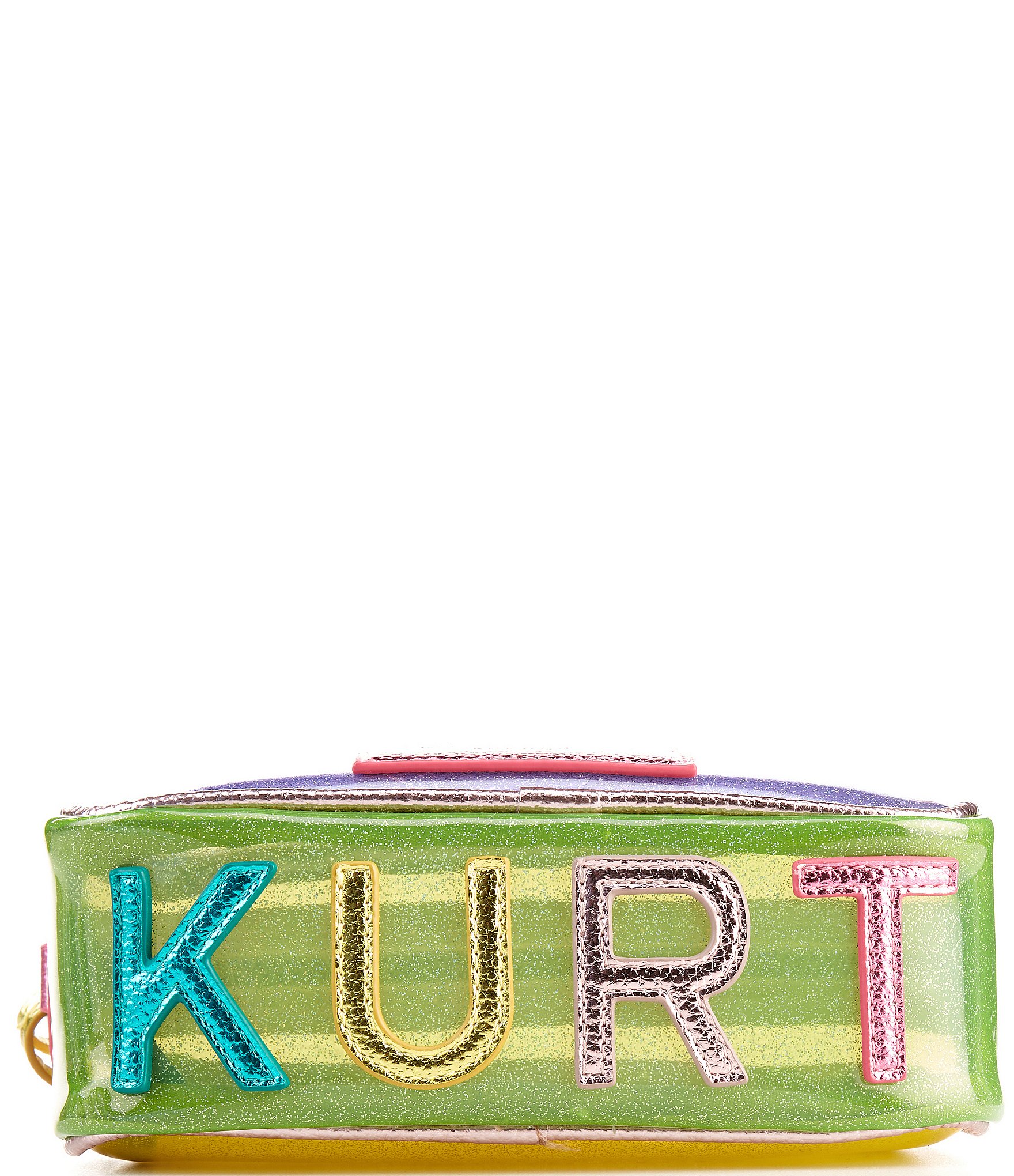 Kurt Geiger London Small Southbank Glitter Exterior Camera Crossbody Bag