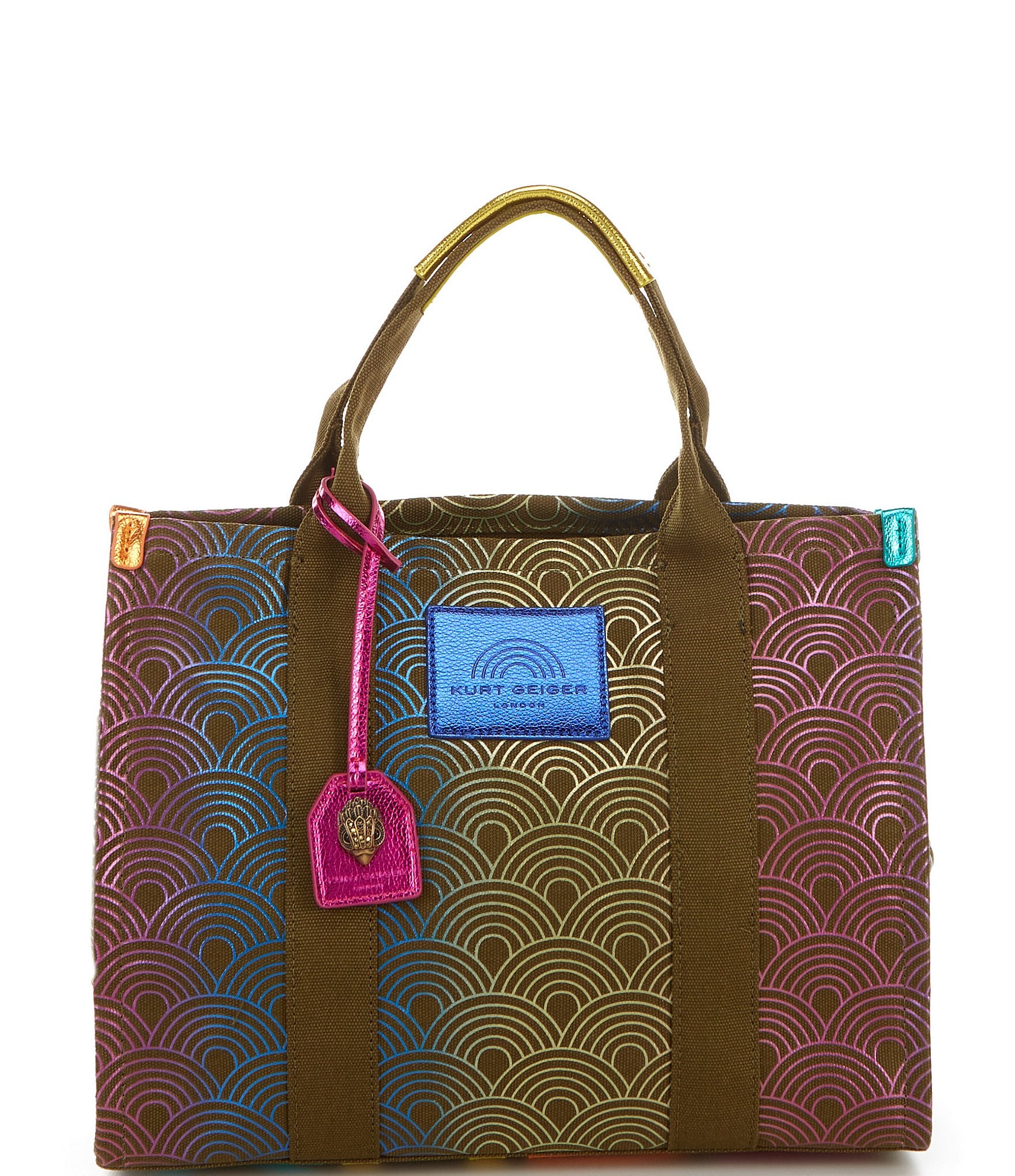 Kurt Geiger London Southbank Geometric Pattern Tote Bag