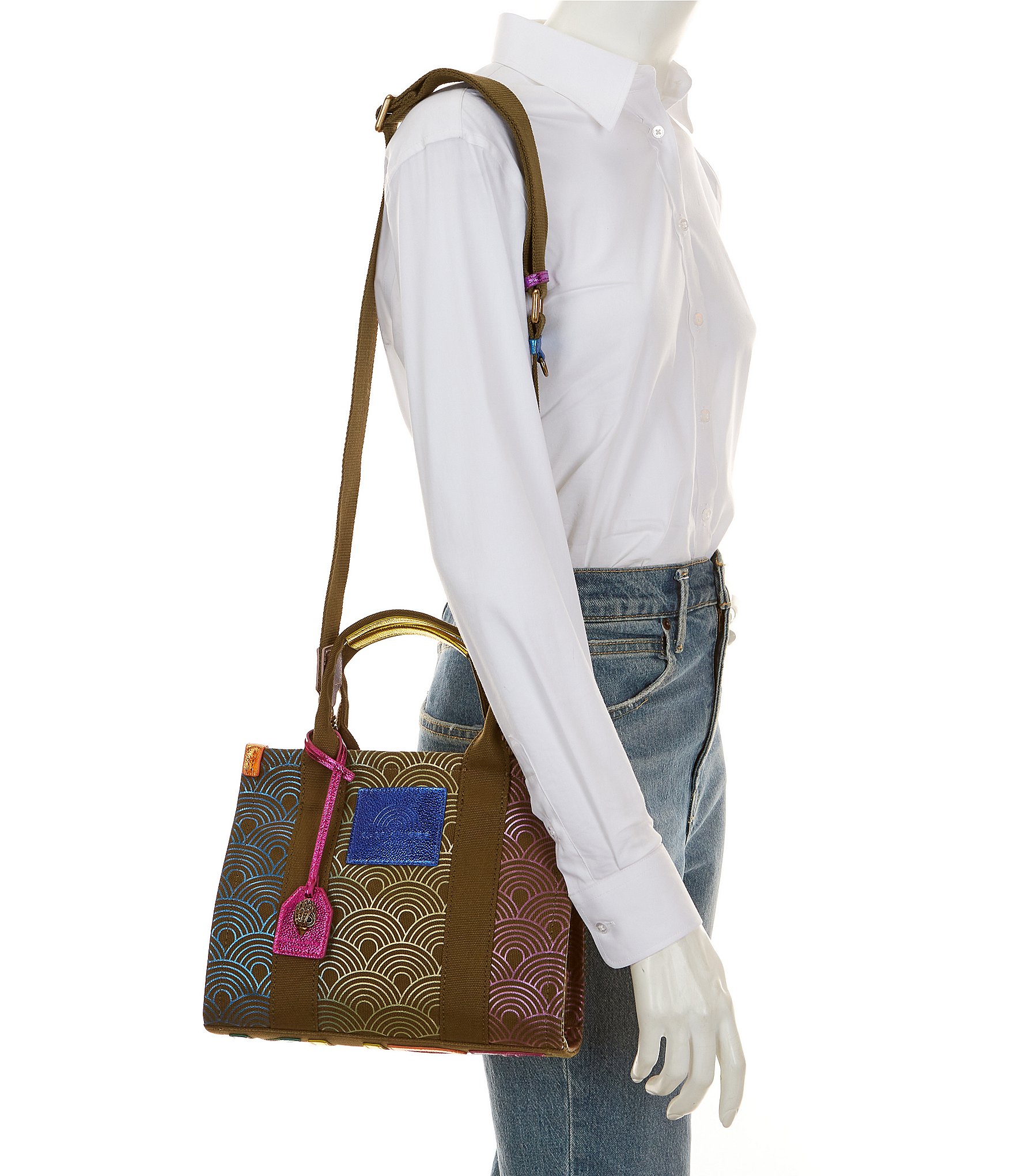 Kurt Geiger London Small Southbank Rainbow Tote Bag