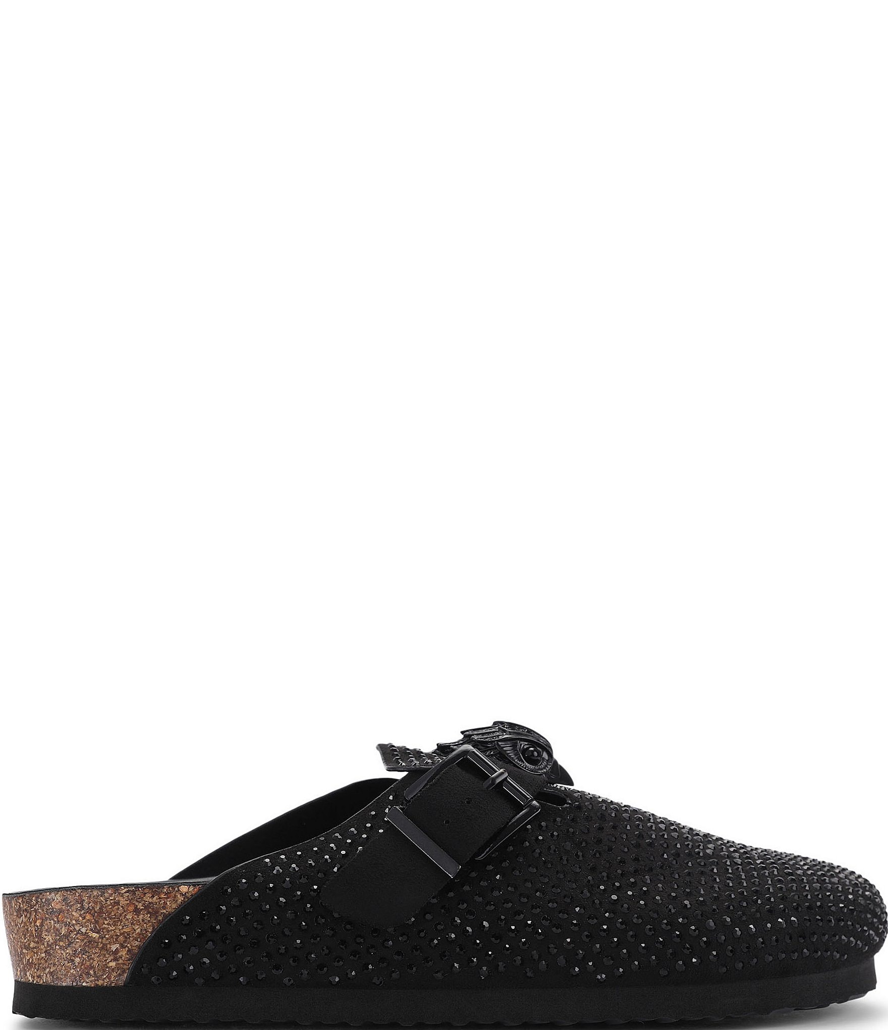 Kurt Geiger London Snug Eagle Crystal Embellished Signature Eagle Ornament Mules