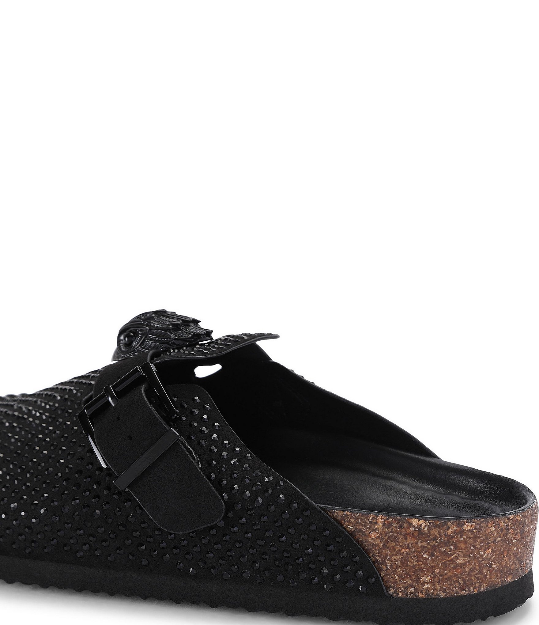 Kurt Geiger London Snug Eagle Crystal Embellished Signature Eagle Ornament Mules