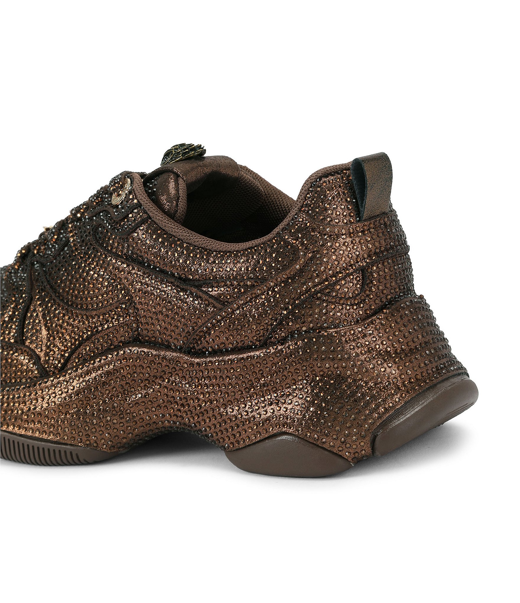 Kurt Geiger London Starlight Runner Metallic Crystal Embellished Sneakers