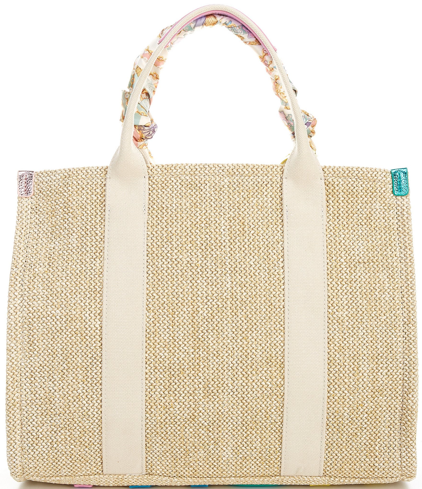 Kurt Geiger London Straw Southbank Tote Bag