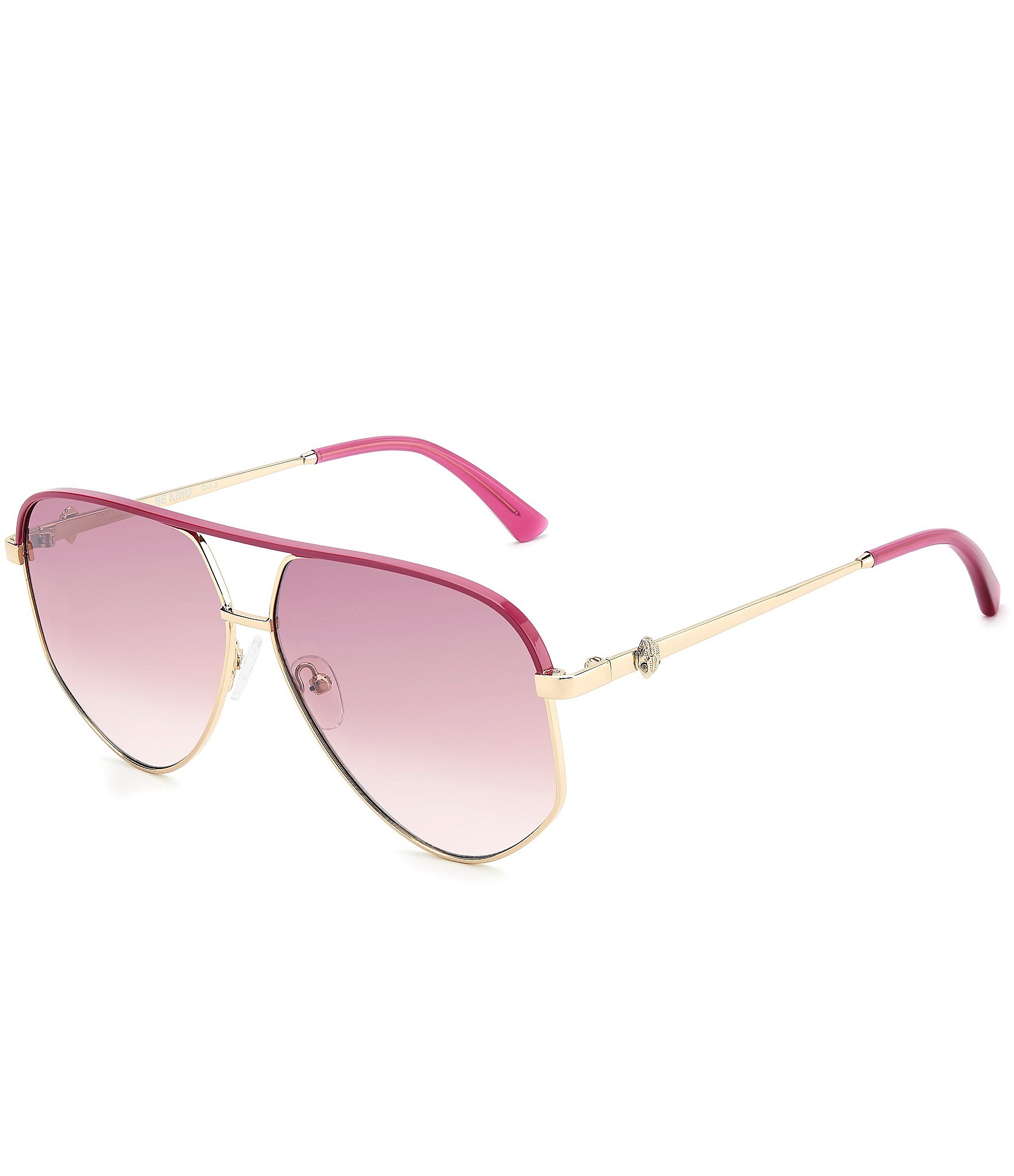 Kurt Geiger London Women's KGL1053 64mm Aviator Sunglasses