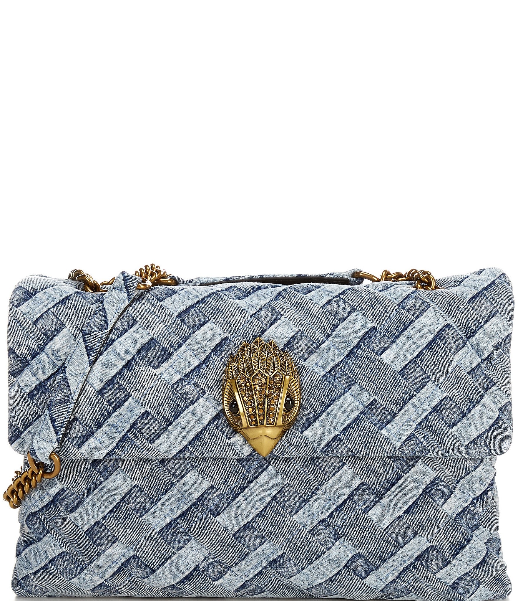 Kurt Geiger London XXL Denim Quilted Shoulder Bag