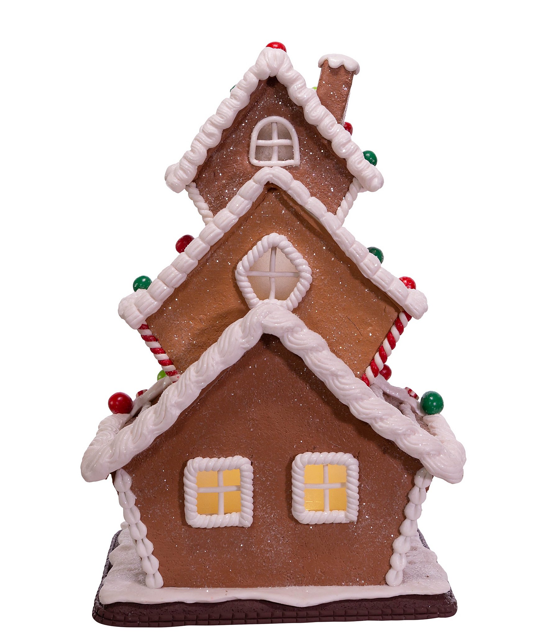Kurt S. Adler 13#double; Battery Operated LED Gingerbread Cookie 3-Layer House