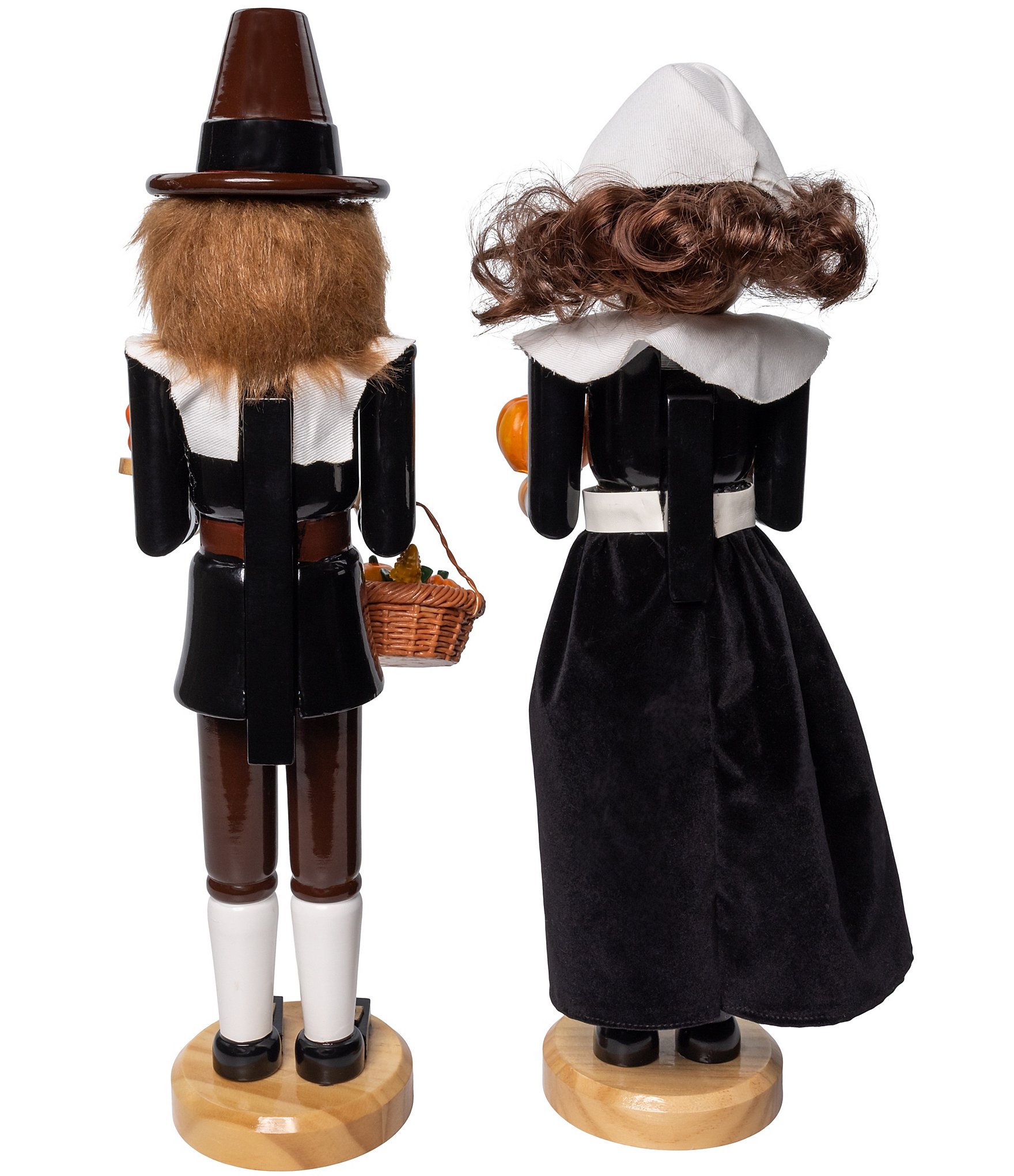 Kurt S. Adler 15#double; Pilgrim Man & Woman Nutcrackers, 2-Piece Set
