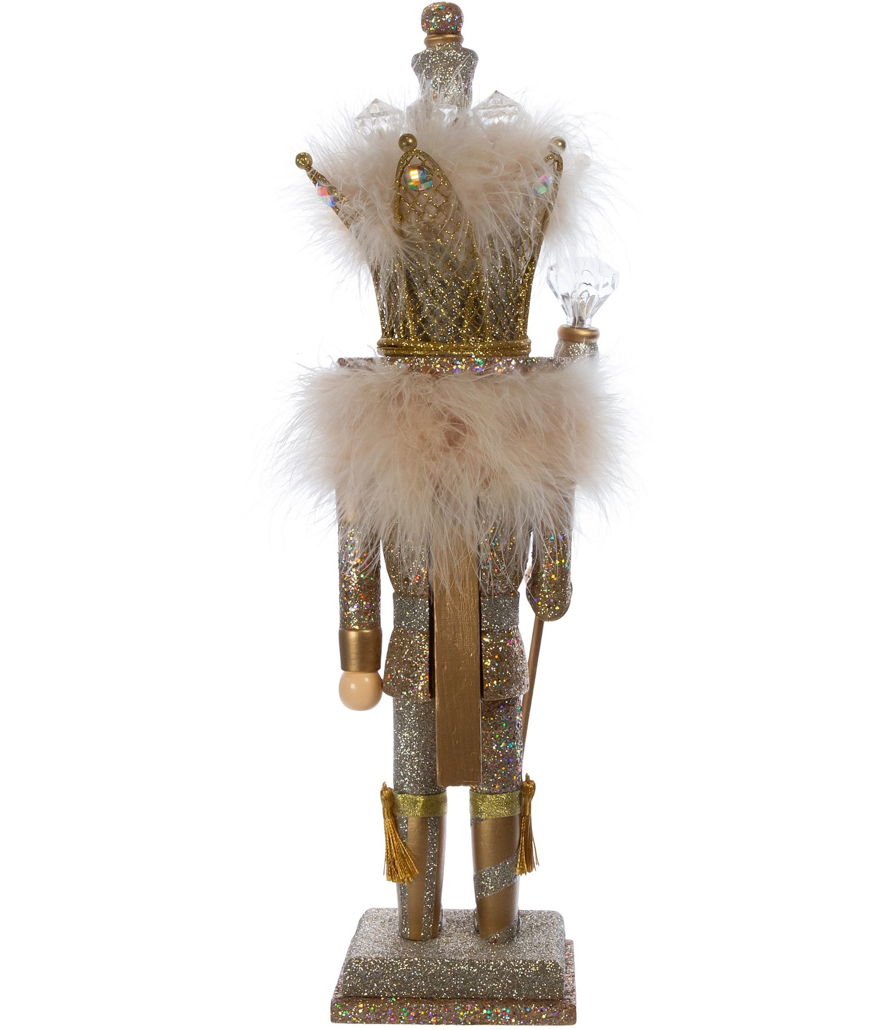 Kurt S. Adler 16#double; Hollywood Nutcrackers™ Platinum And Gold Glittered Nutcracker