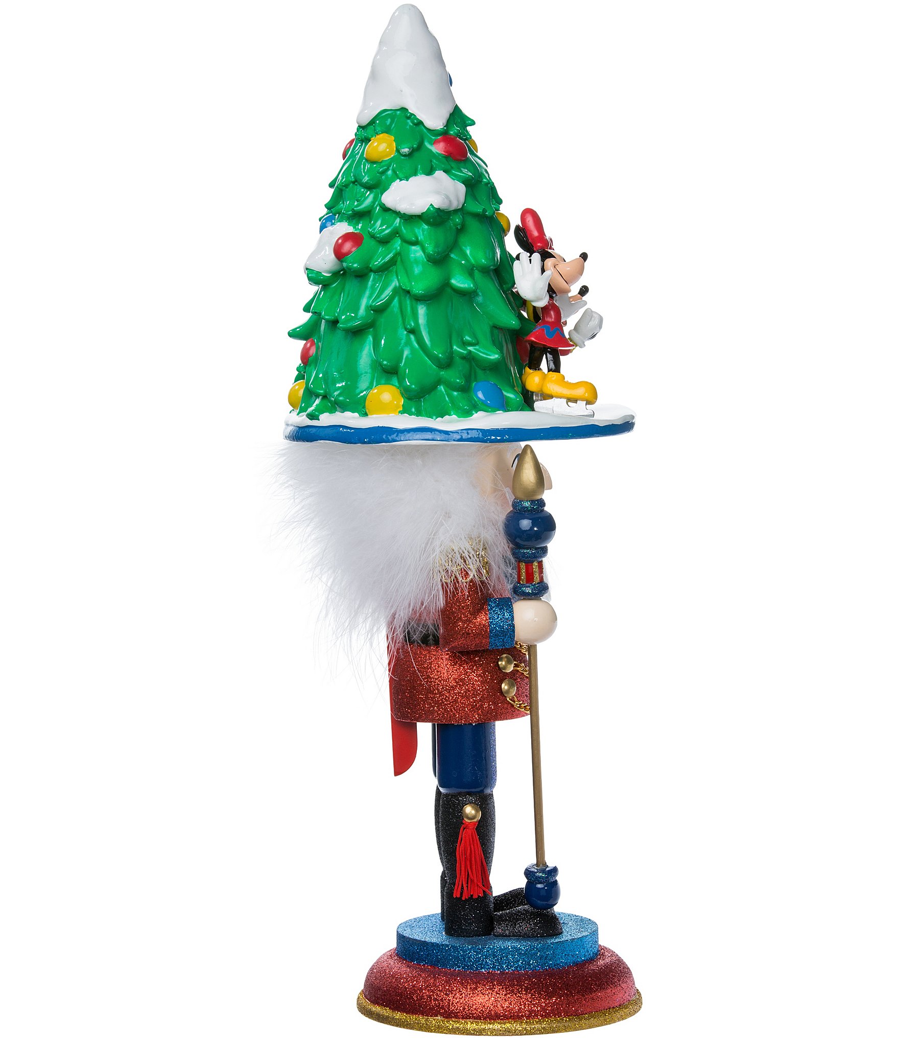 Kurt S. Adler 16.25#double; Disney© Mickey and Minnie Mouse Ice Skating Hollywood™ Nutcracker Figurine