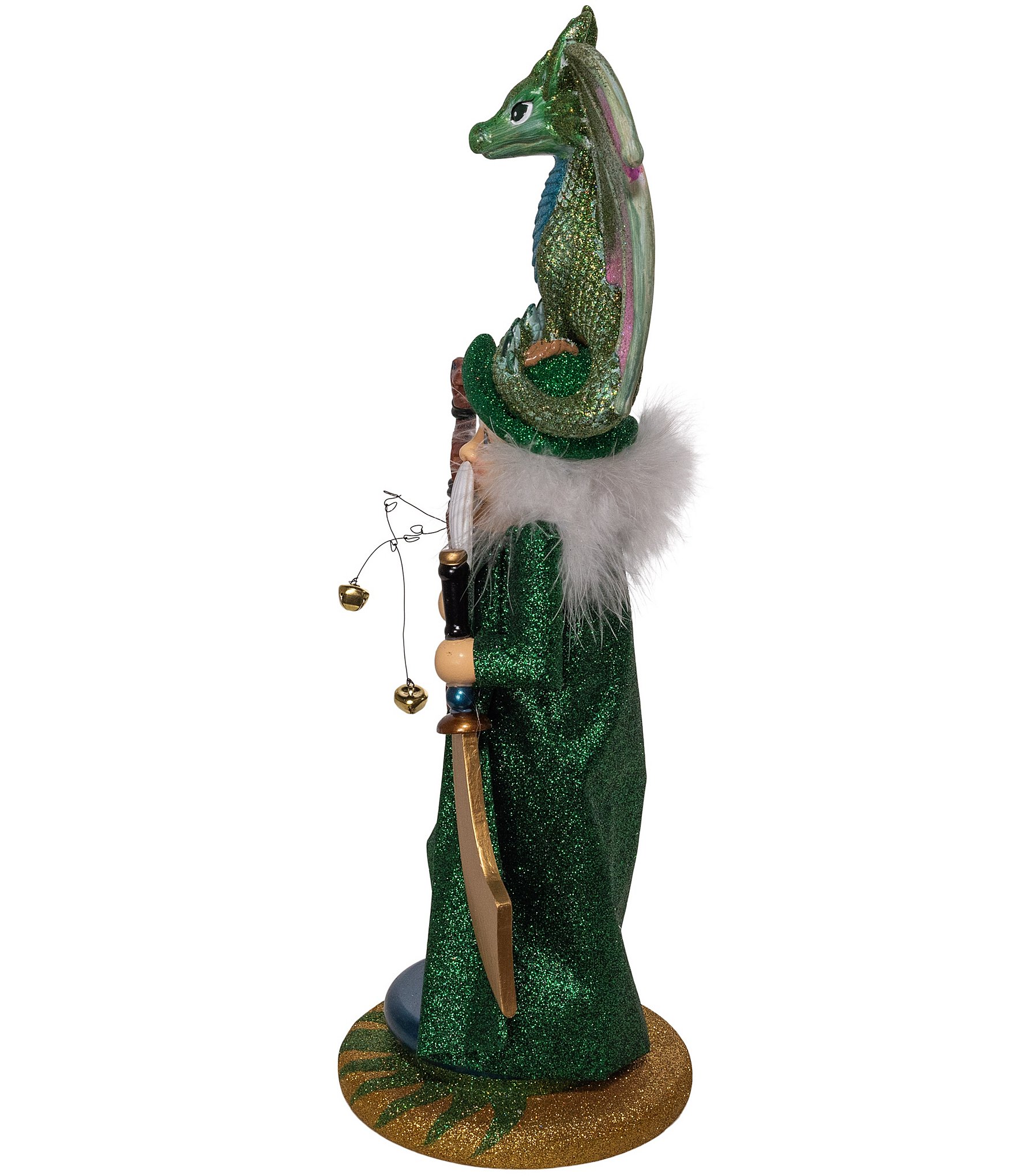 Kurt S. Adler 18#double; Hollywood Nutcrackers™ Wizard With Dragon Nutcracker Figurine