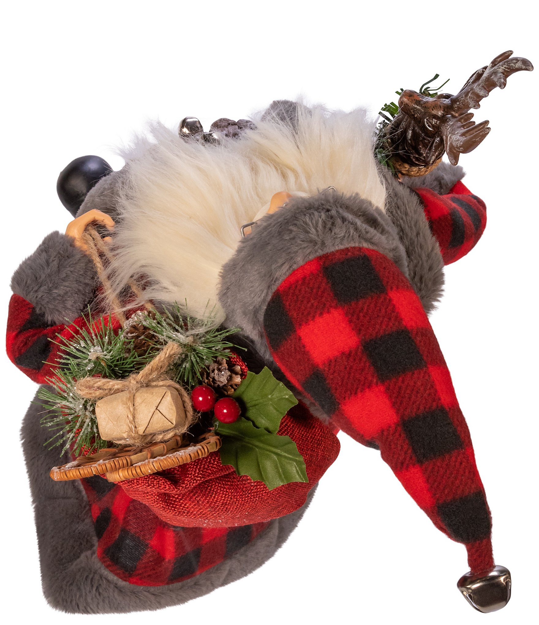 Kurt S. Adler 18#double; KSA Kringles Red And Gray Santa