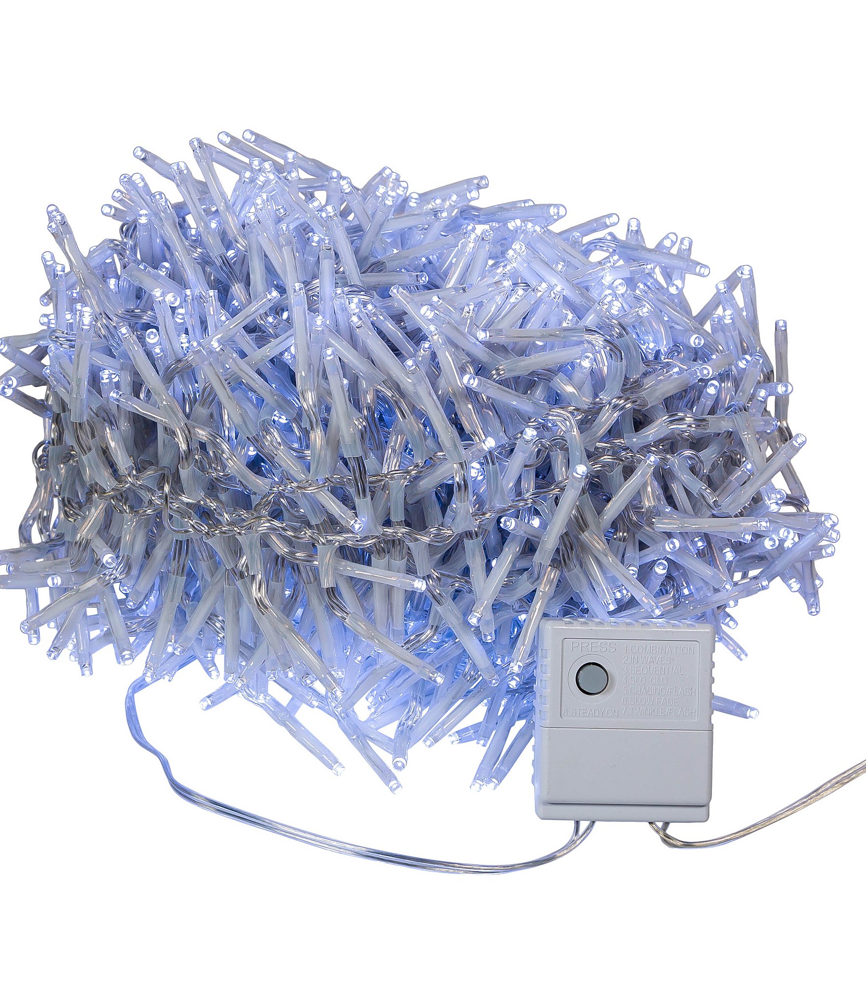 Kurt S. Adler 32.8-ft. 1000-Light LED Clear Wire Cluster Garland