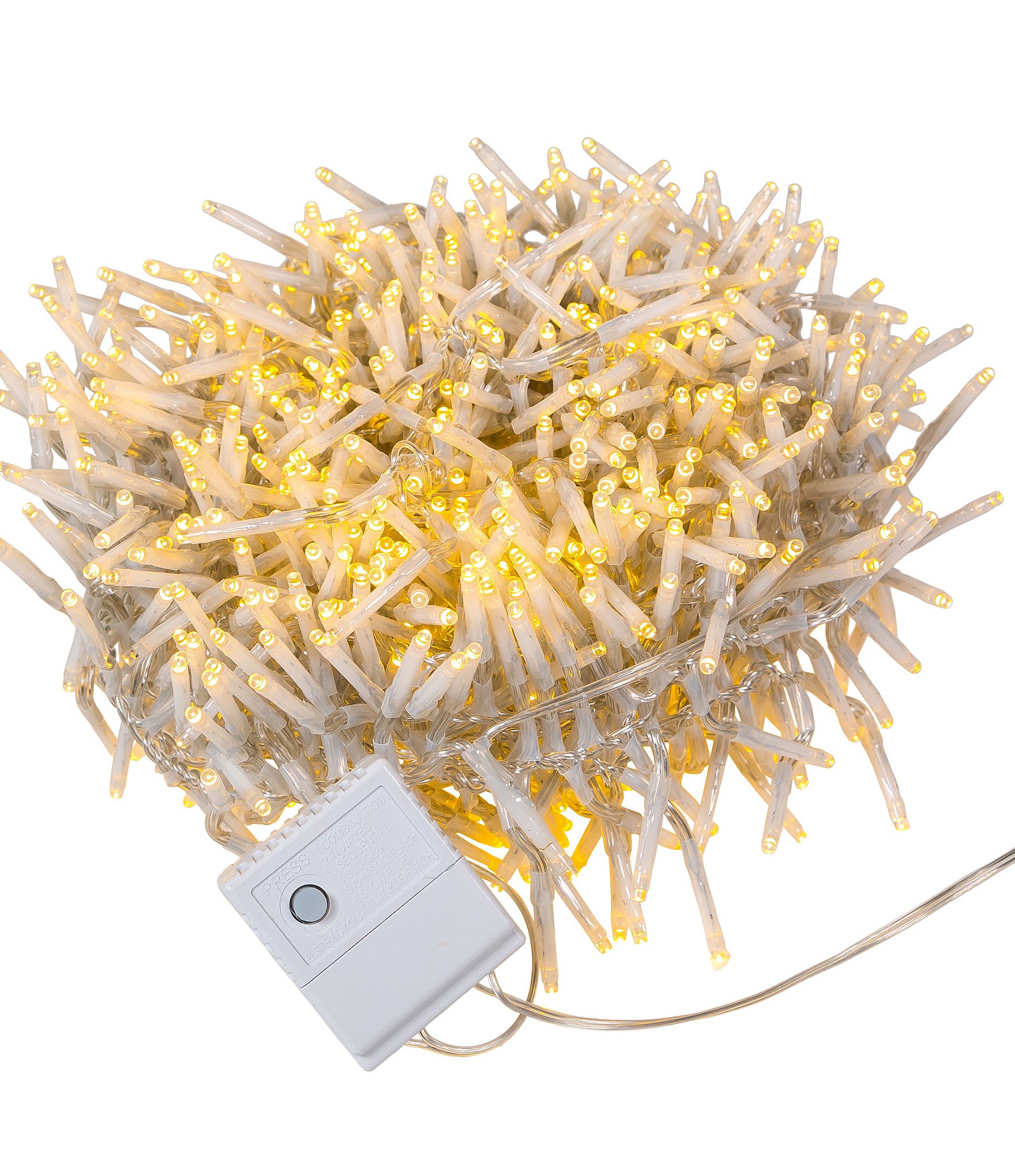 Kurt S. Adler 32.8-ft. 1000-Light LED Clear Wire Cluster Garland