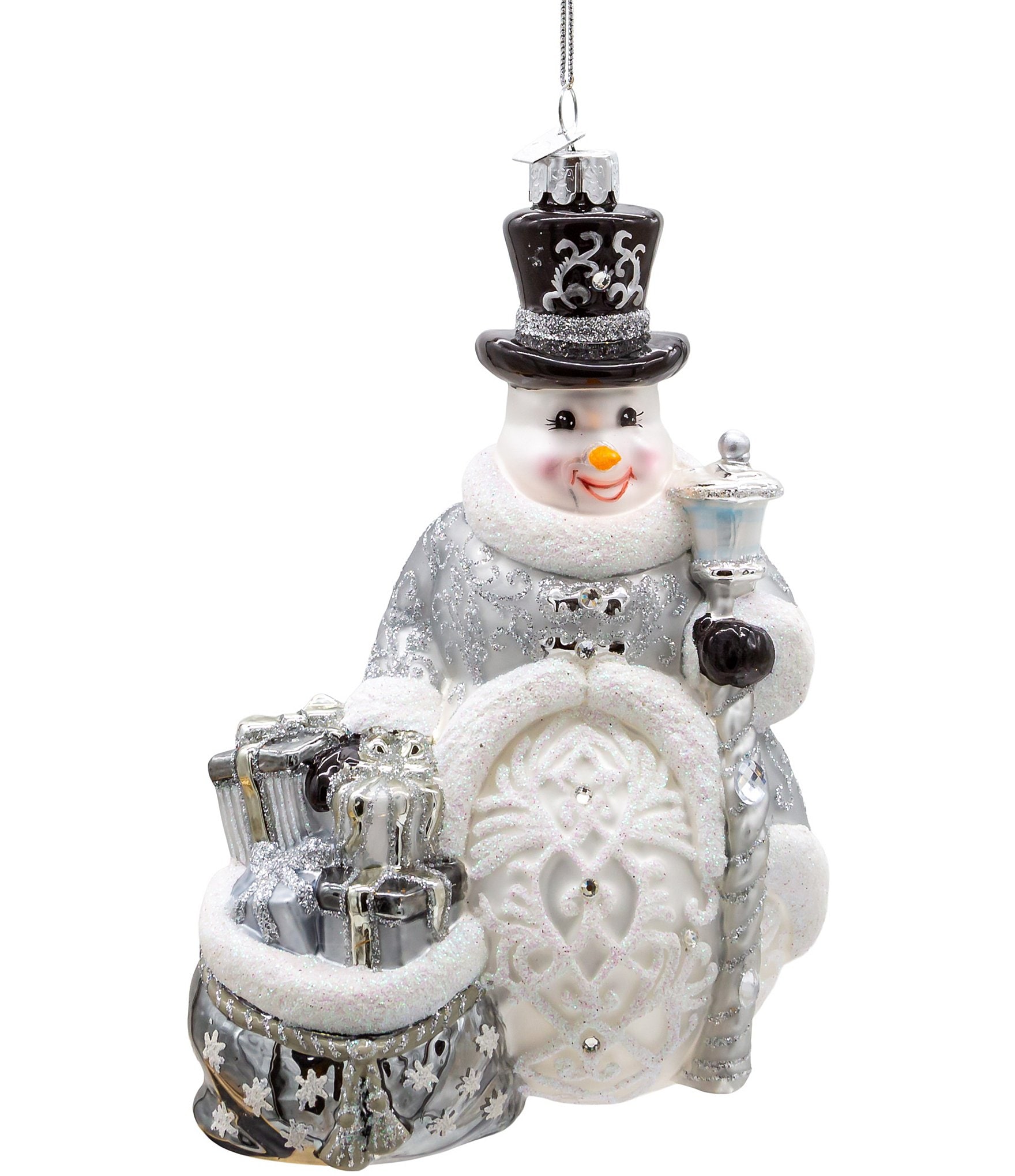 Fun in the Snow Snowman Ornament 2 5/8 - 3 1/8 Kurt Adler D4244