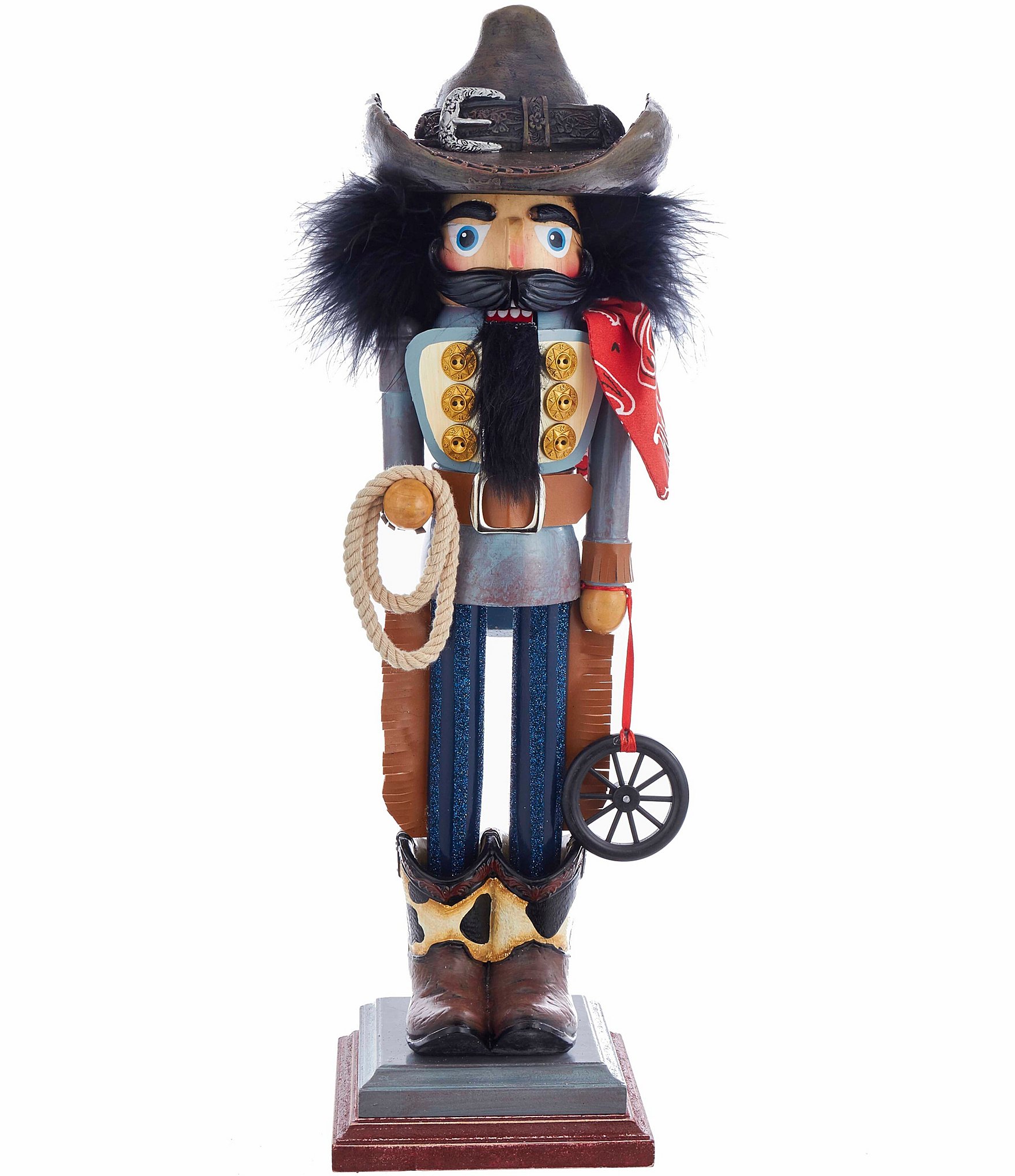 Kurt S. Adler Hollywood Collection Christmas Wood Cowboy Nutcracker 