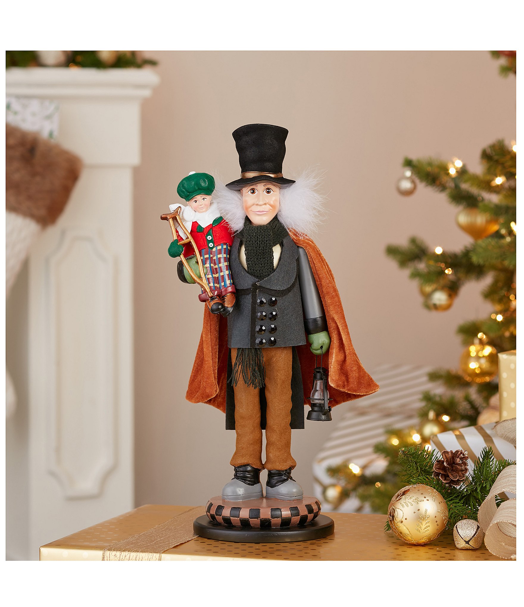 Kurt S. Adler Hollywood™ Nutcracker Collection 17-Inch Bob Cratchit and Tiny Tim Nutcracker