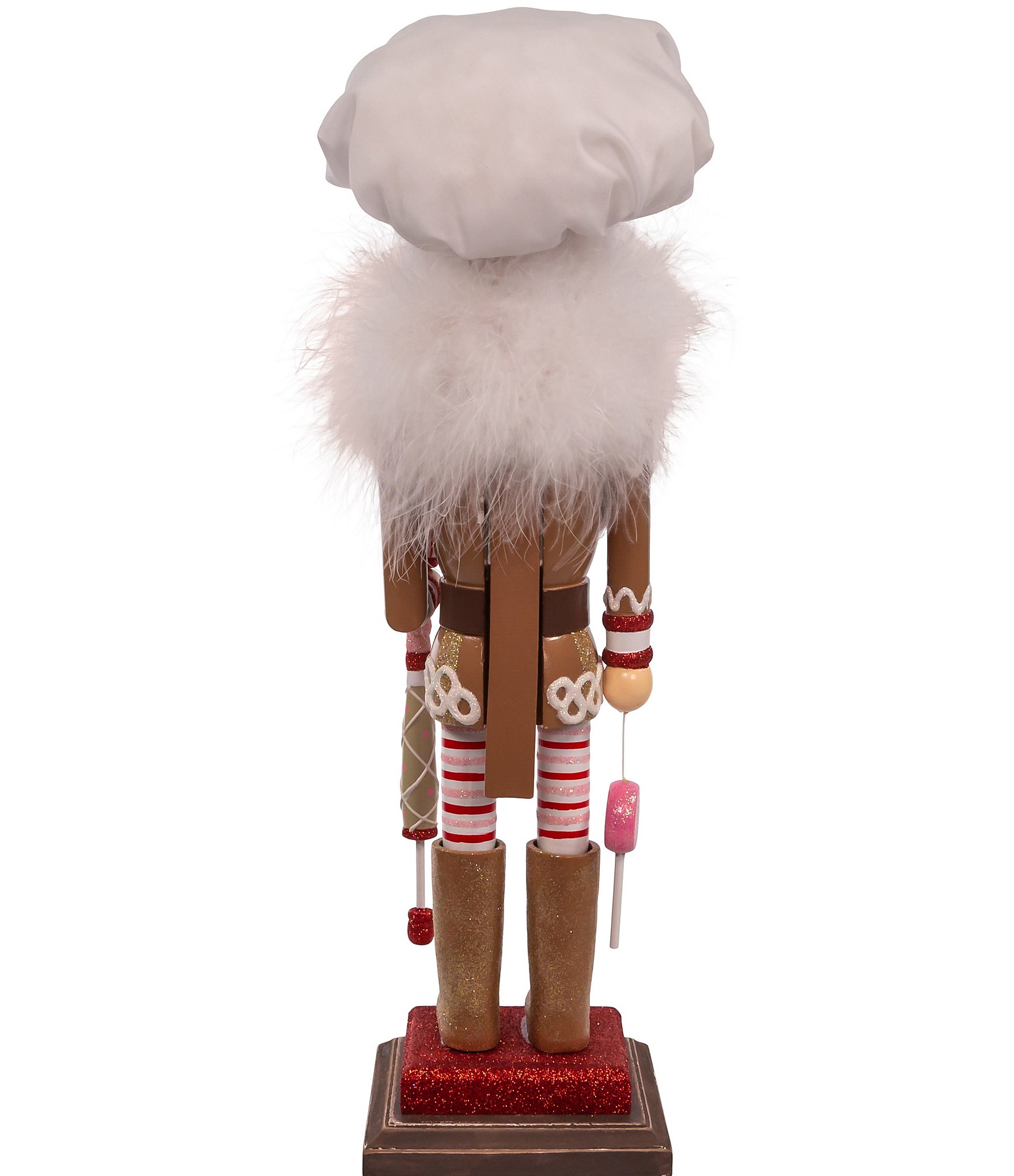 Kurt S. Adler Hollywood™ Collection Red and Pink Gingerbread Chef Nutcracker, 18#double;