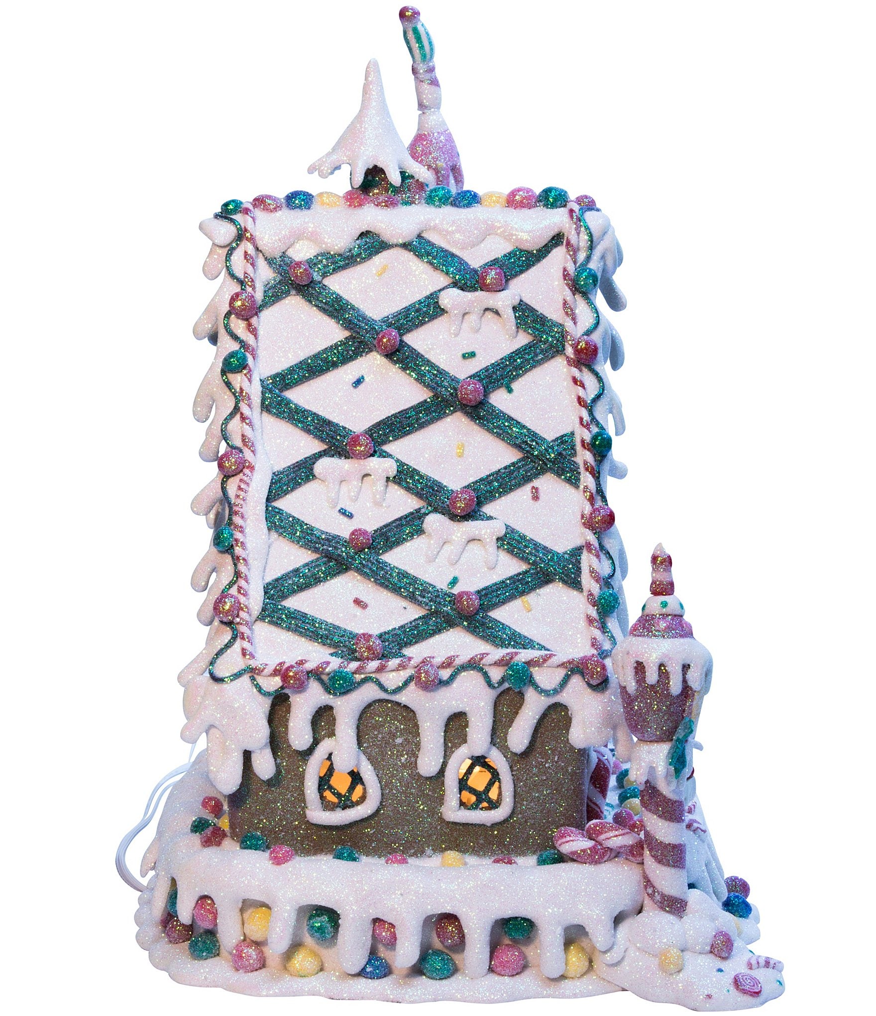 Kurt S. Adler Pre-Lit Claydough Gingerbread Inn with C7 Bulb