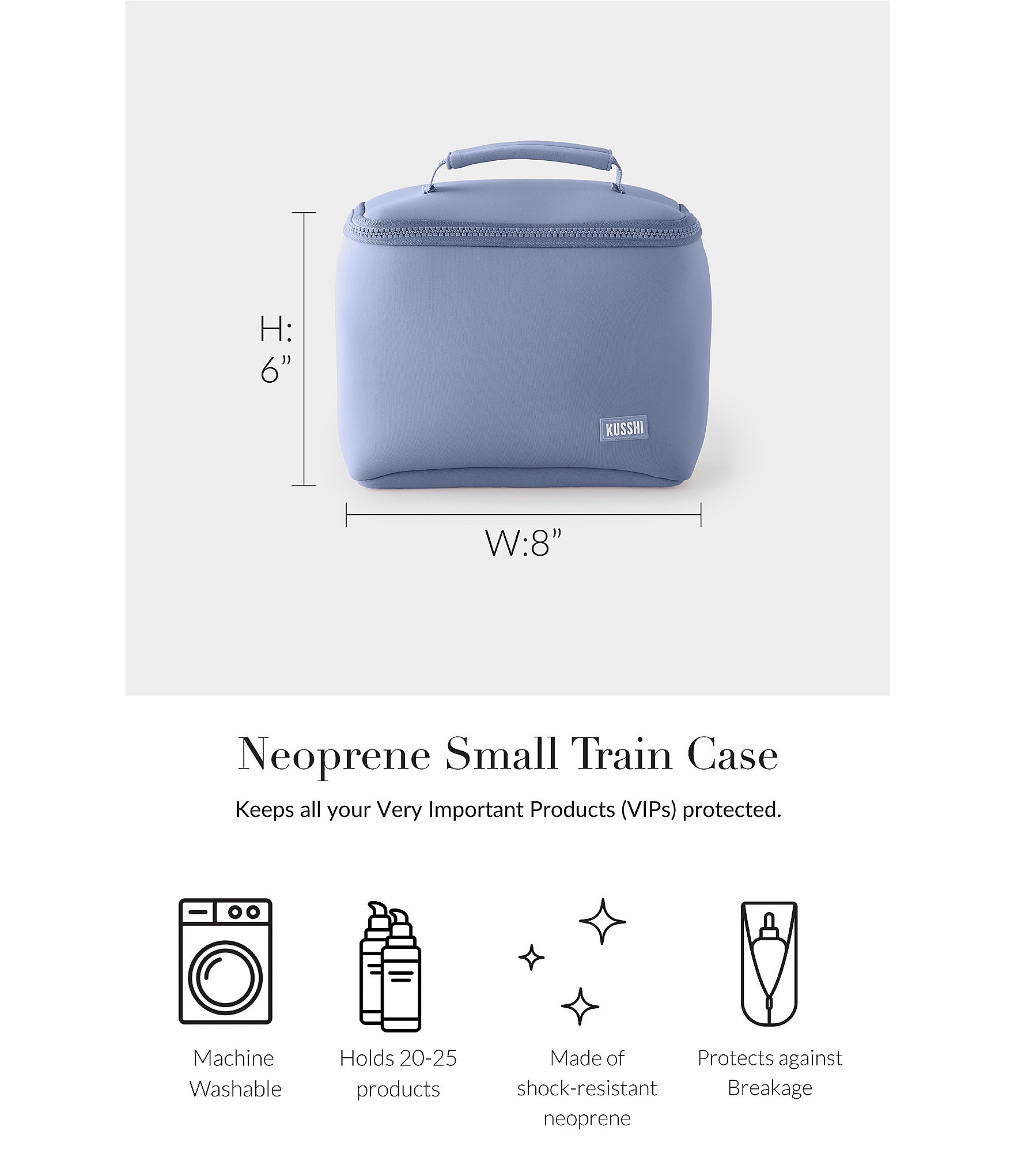KUSSHI Neoprene Train Case