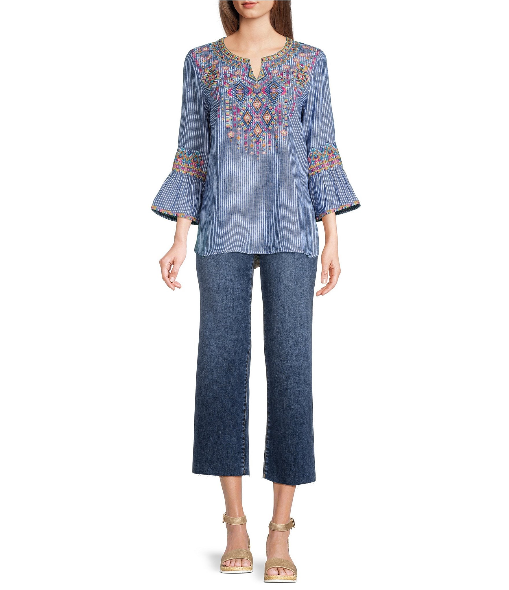 KUT from the Kloth Charlotte High Rise Fab At Fit Technique Culotte Crop Jeans