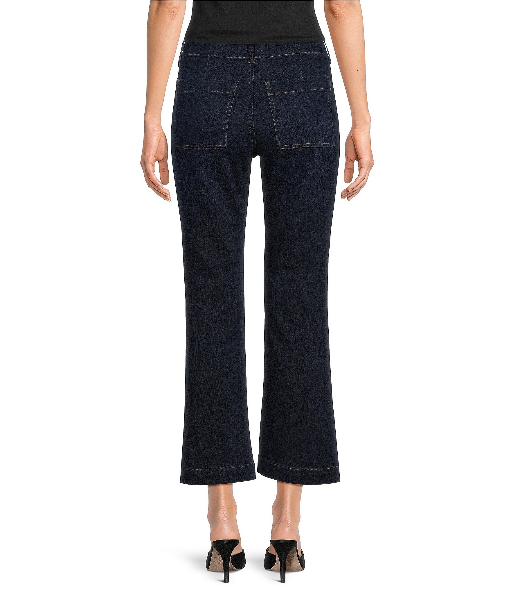 KUT from the Kloth Kelsey High Rise Kick Flare Leg Jeans
