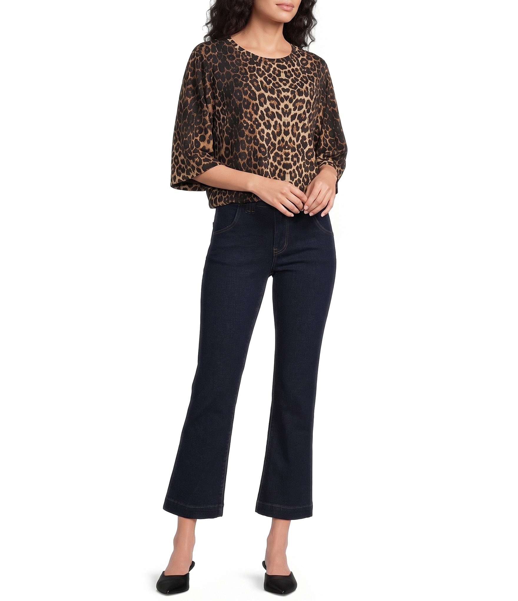 KUT from the Kloth Kelsey High Rise Kick Flare Leg Jeans