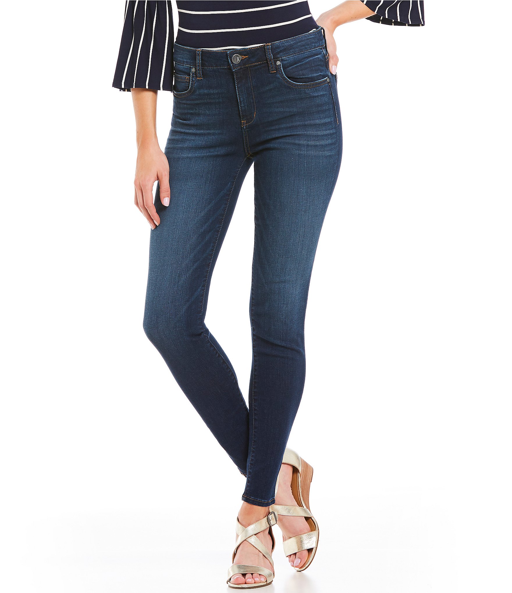 KUT from the Kloth Mia High Waisted Skinny Jeans | Dillard's