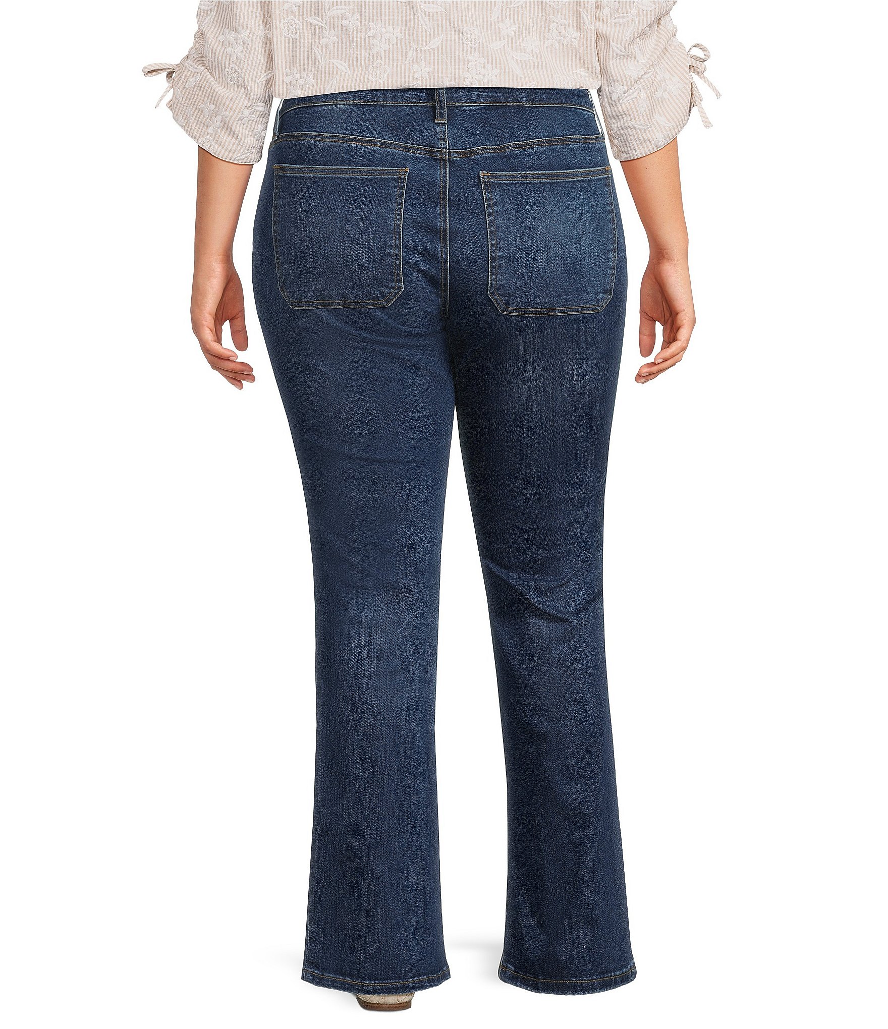 KUT from the Kloth Plus Size Mid Rise Bootcut Leg Jean