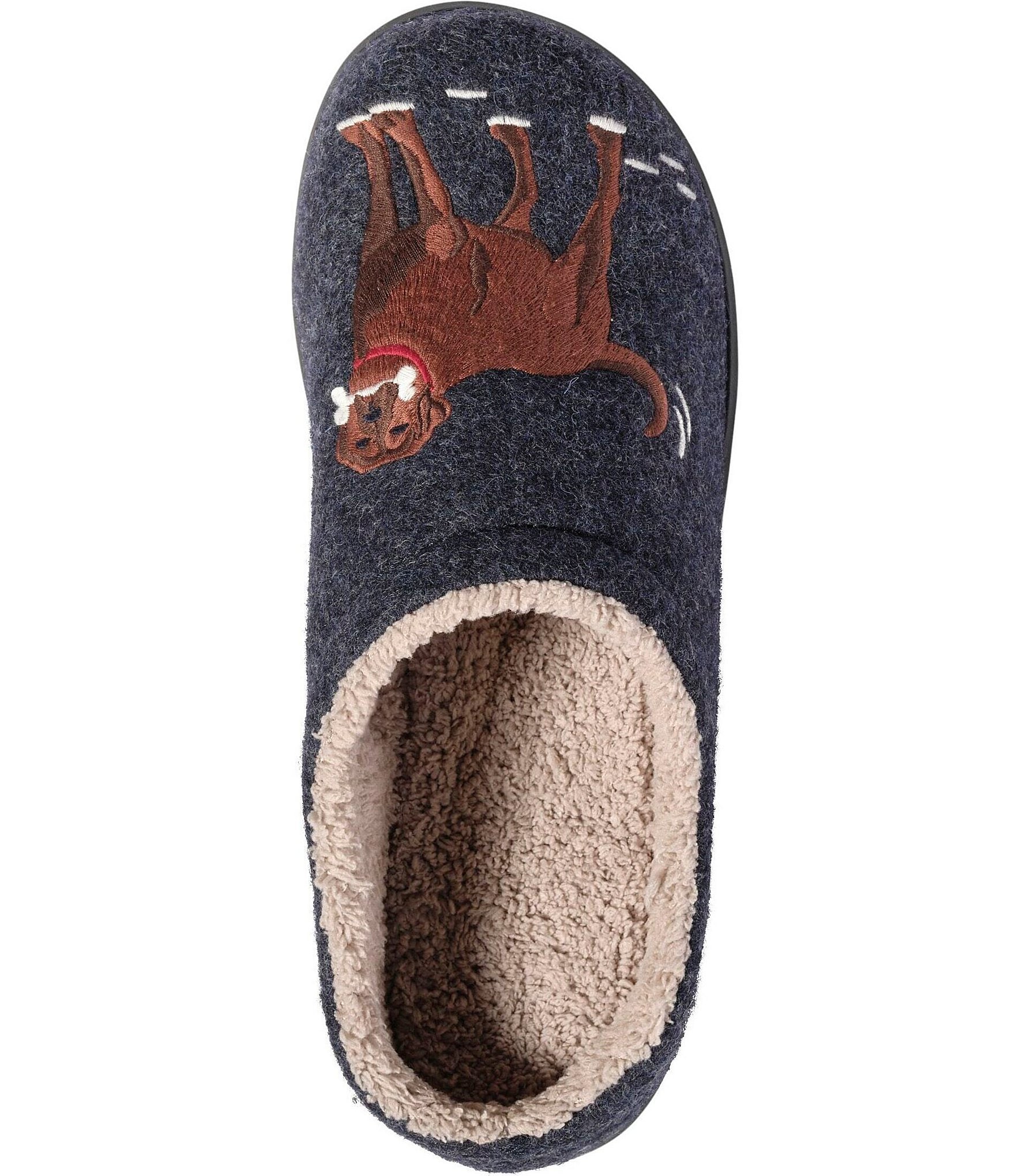 L..L. Bean Men's Daybreak Dog Motif Slippers