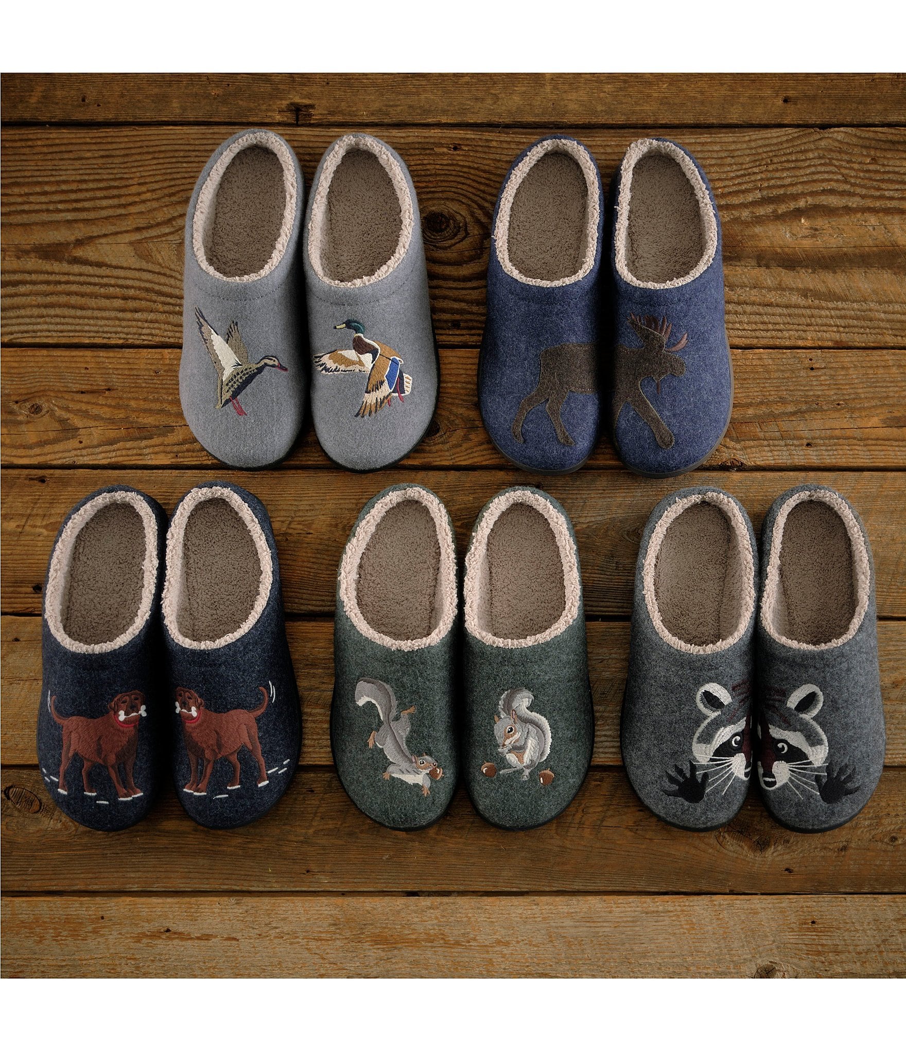 L..L. Bean Men's Daybreak Dog Motif Slippers