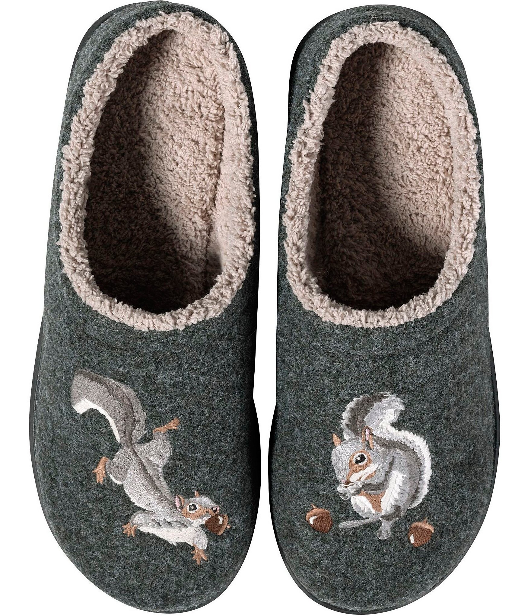 L..L. Bean Men's Daybreak Squirrel Motif Slippers