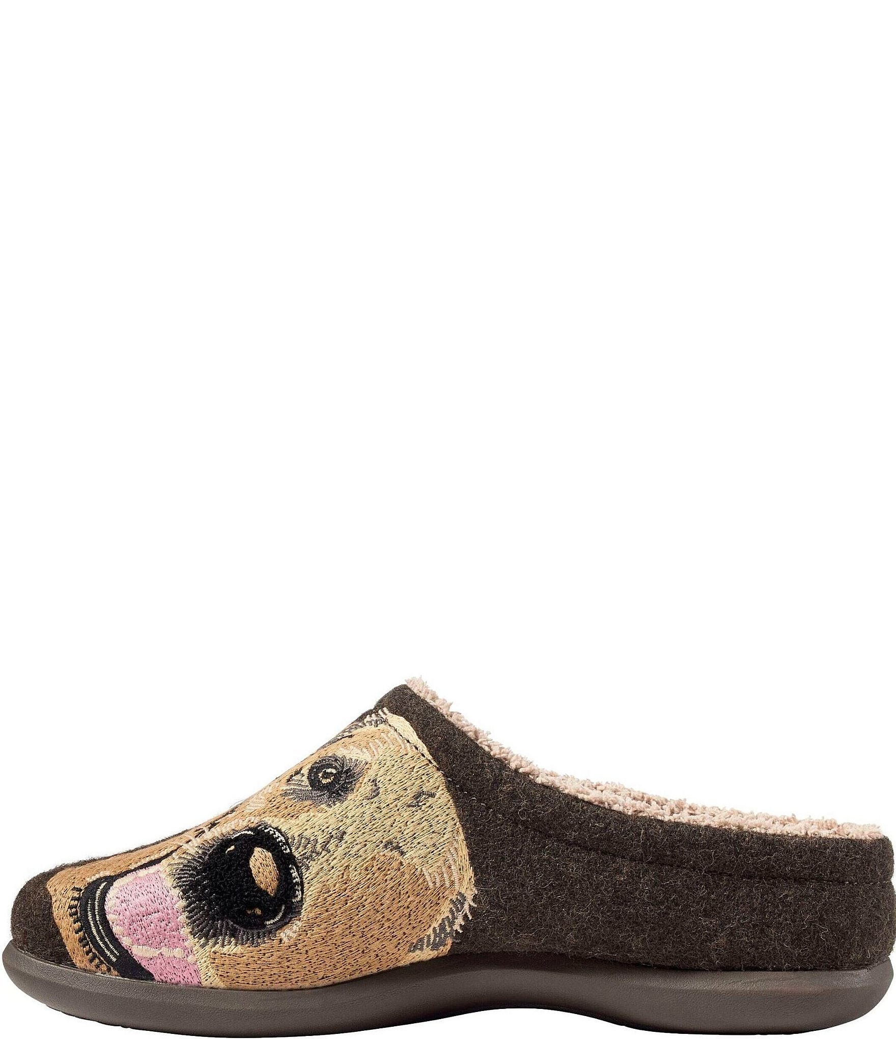 L.L.Bean Men's Daybreak Dog Motif Slippers