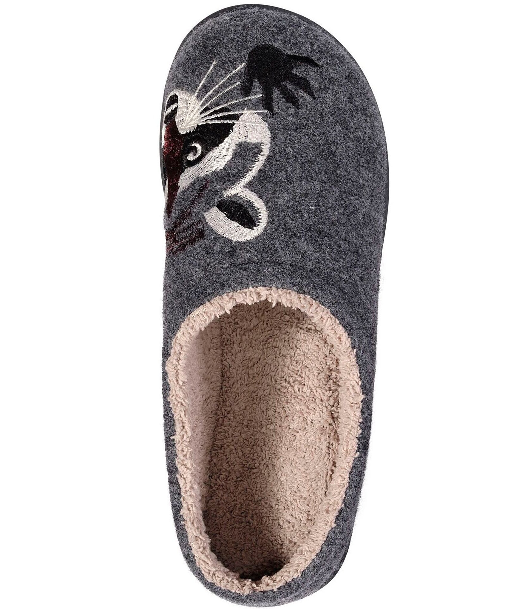 L.L.Bean Men's Daybreak Raccoon Motif Slippers