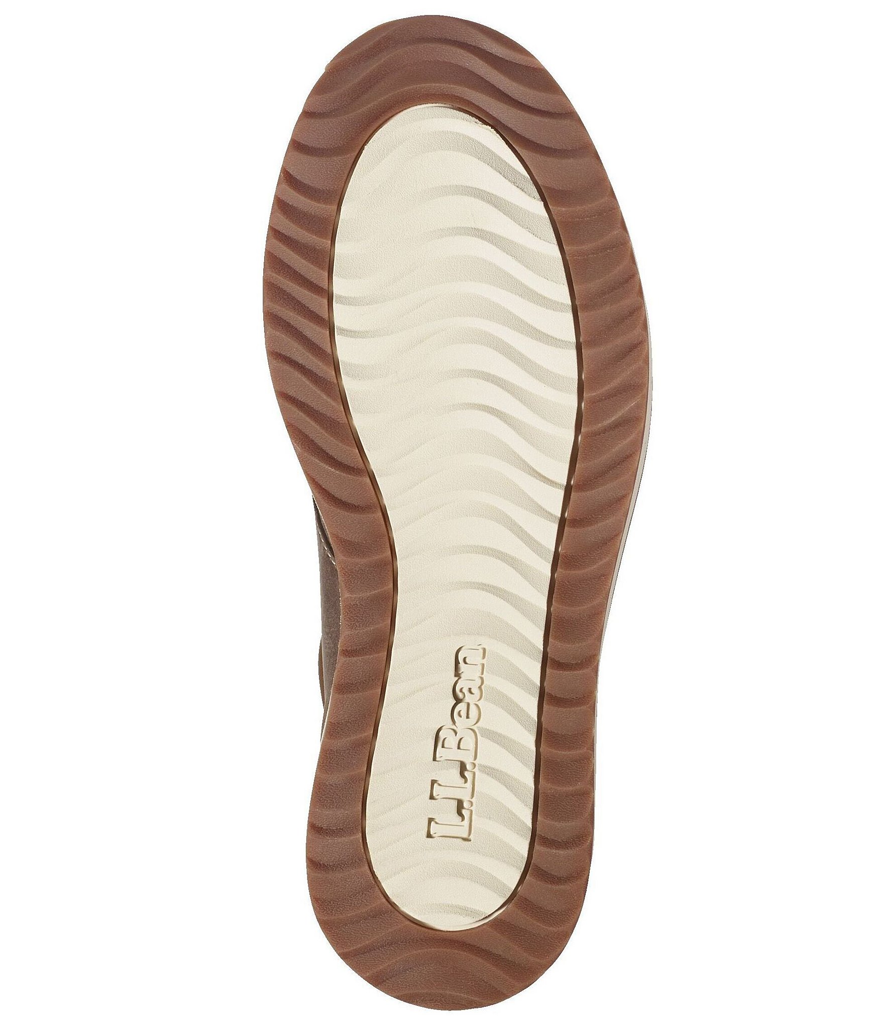 L.L.Bean Men's Stonington Water-Resistant Leather Moc Toe Sneakers